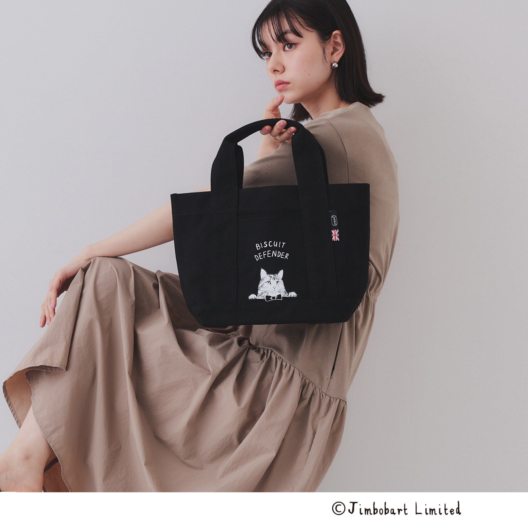 OPAQUE.CLIP「【ジムボバートコラボ】プリントミドルトートバッグ」|トートバッグ|