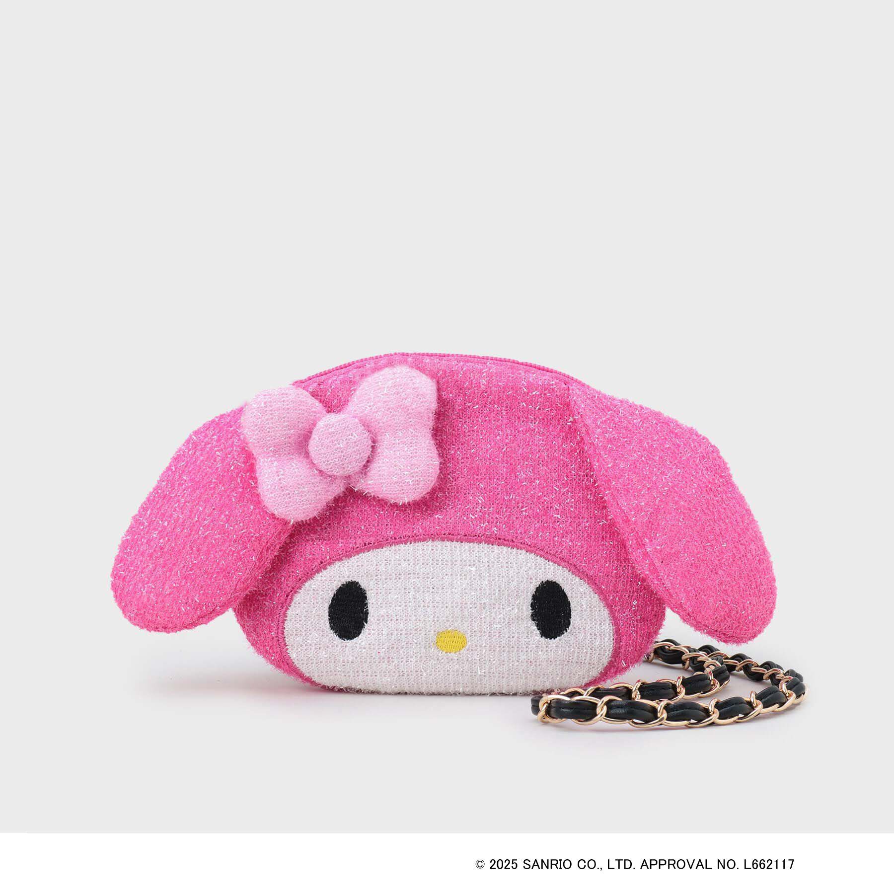 OPAQUE.CLIP「【マイメロディ】たれ耳フェイス型2WAYキラキラミニショルダー」|ショルダー・メッセンジャー|