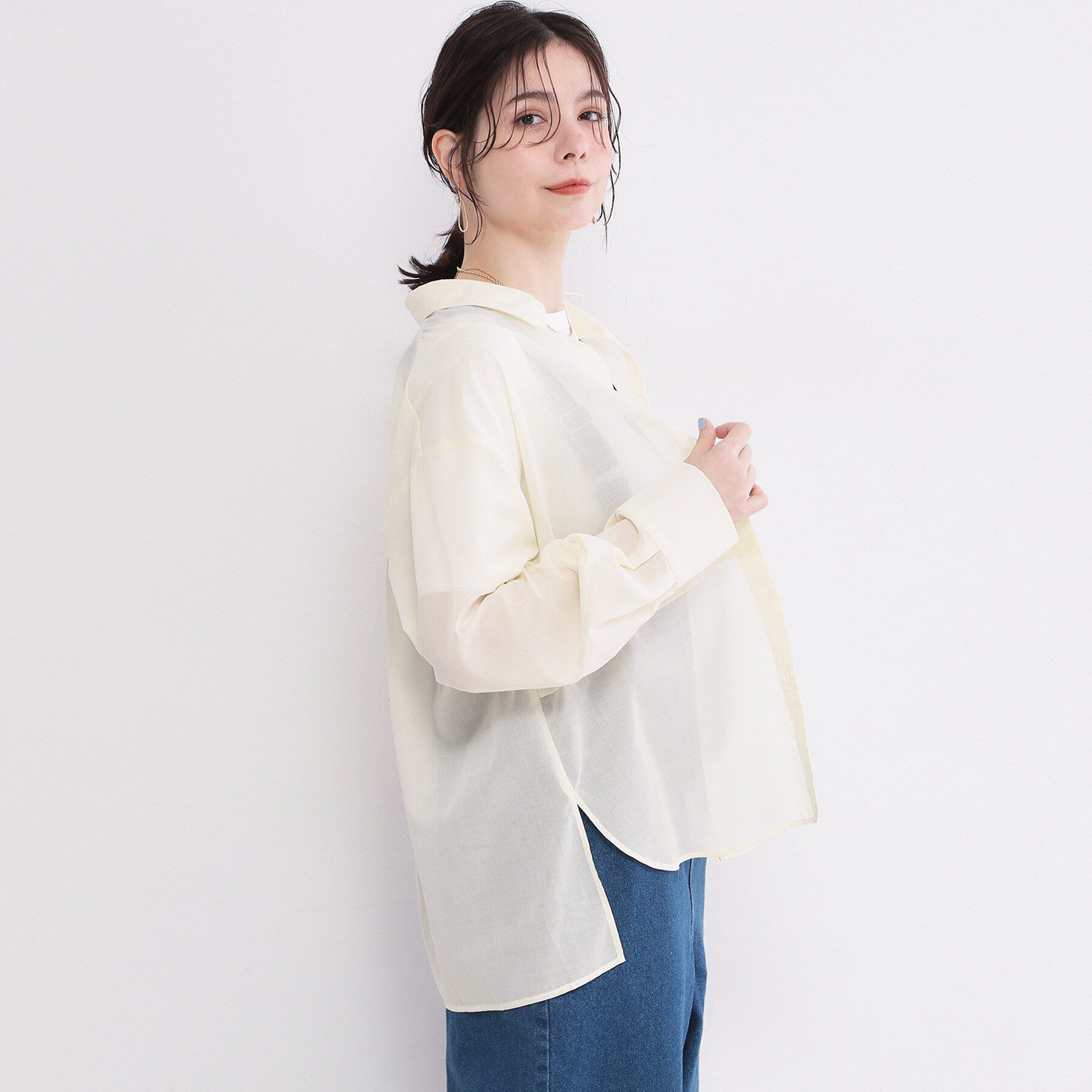 OPAQUE.CLIP「シアーローンシャツ【洗濯機OK】」|シャツ・ブラウス|