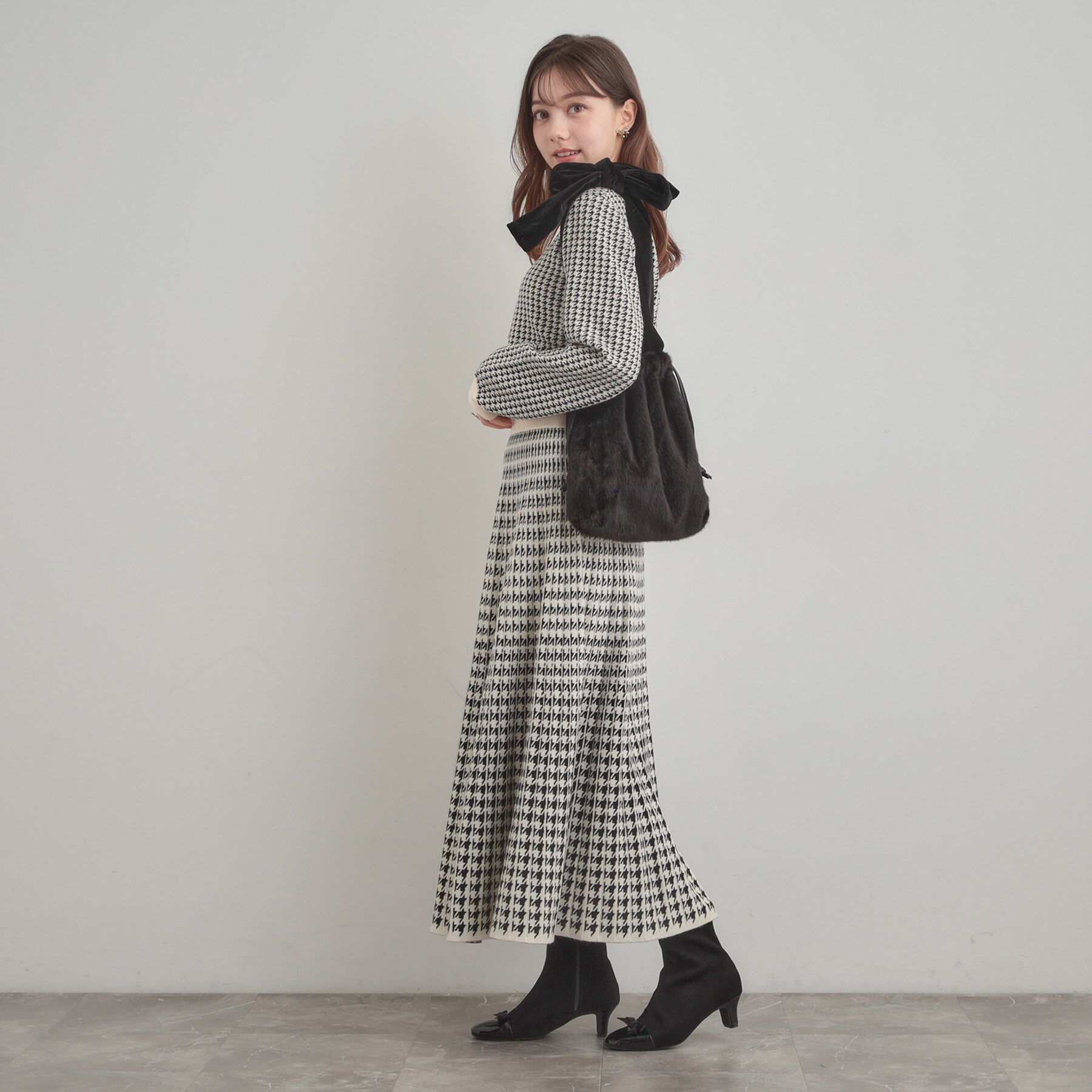 Couture broach「ベロアリボンフェイクファートートバッグ」|トートバッグ|