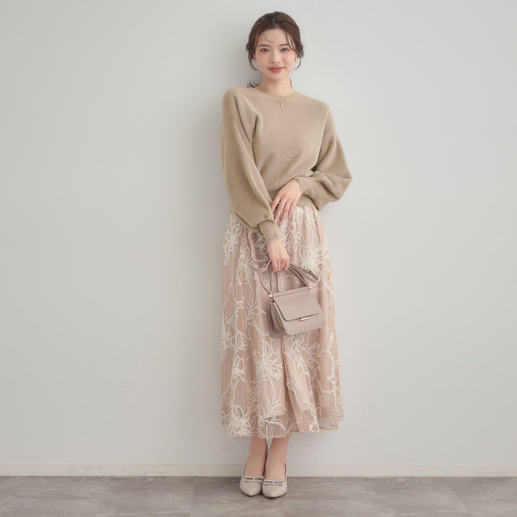 Couture broach「【前後2WAY】Springフェザーカーデトップス」|カーディガン|