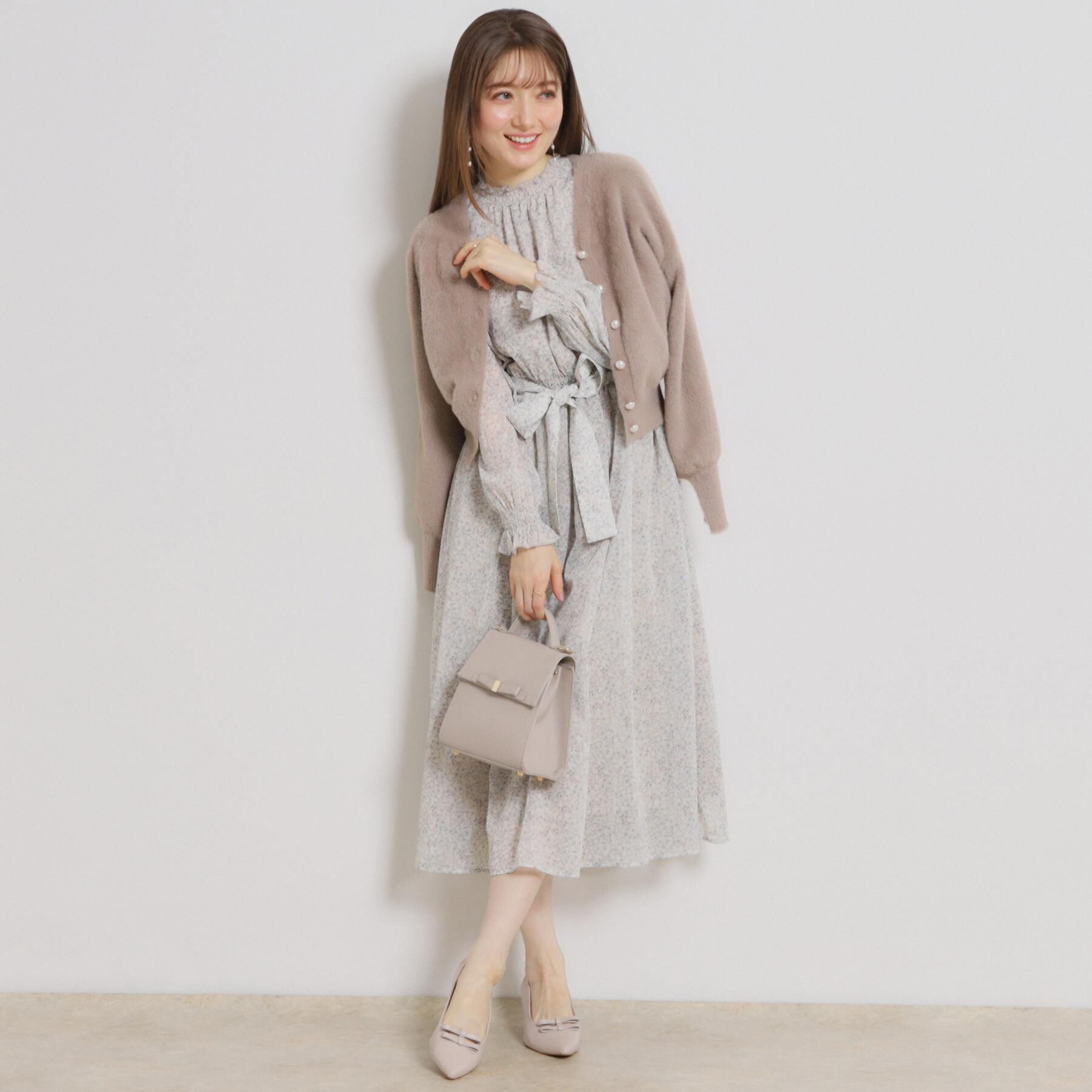 Couture broach「【前後2WAY】Springフェザーカーデトップス」|カーディガン|