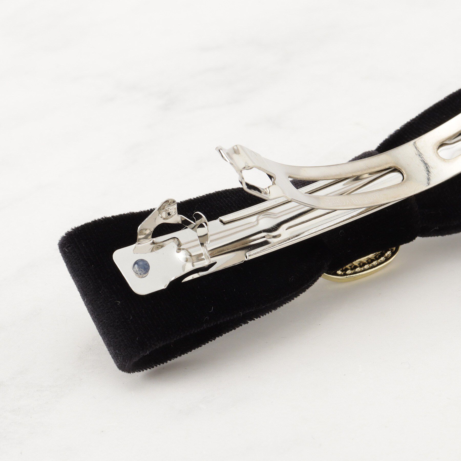 Couture broach「ベロアリボンパール調バレッタ」|その他|