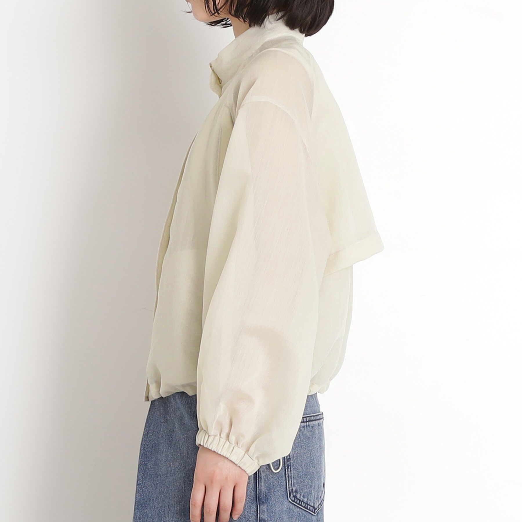 THE SHOP TK「シアースタンドカラーブルゾン【洗える】」|ブルゾン・スタジャン|