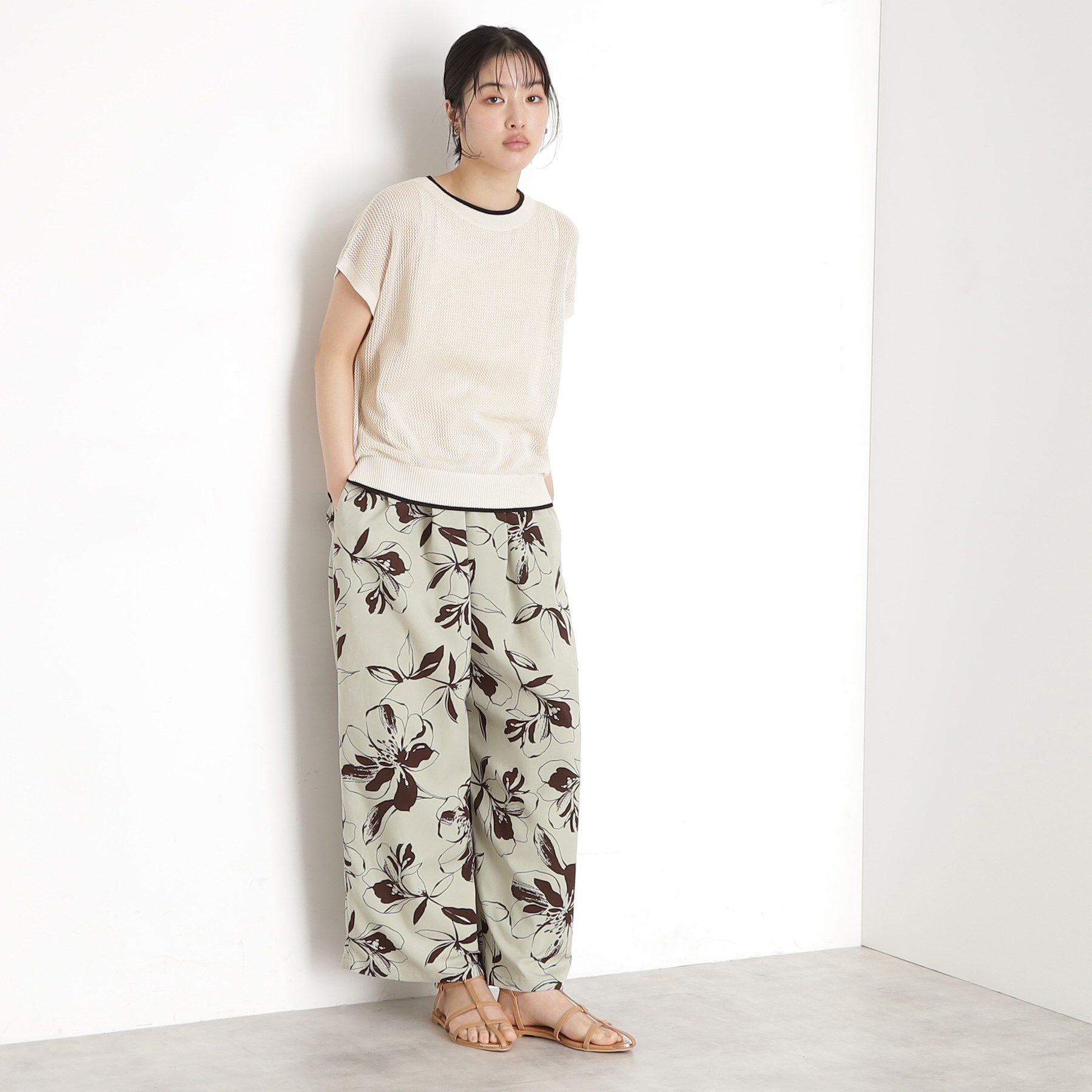 THE SHOP TK「フレンチスリーブメッシュニットタンクセット【洗える】」|その他|