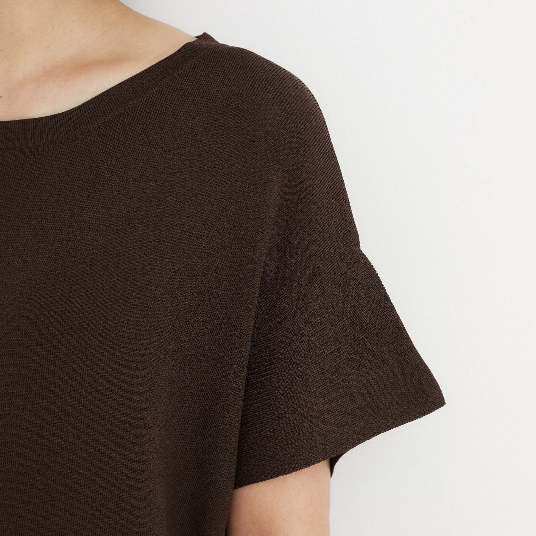 THE SHOP TK「さらさらフレアスリーブサマーニット【毛玉になりにくい/UV/洗濯機OK】」|ニット・セーター|