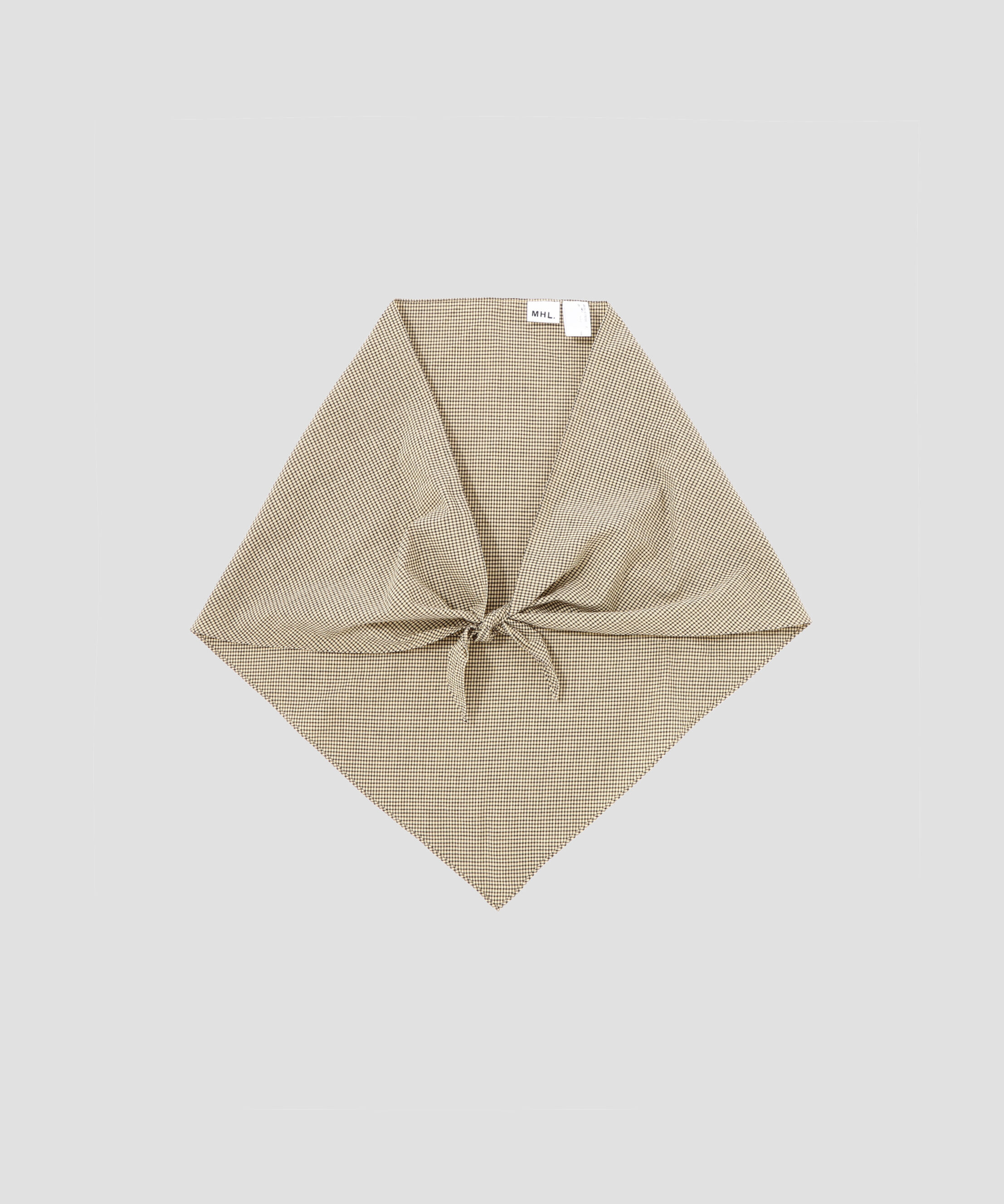 MHL.「TINY GINGHAM COTTON SCARF」|バンダナ・スカーフ|CREAM2