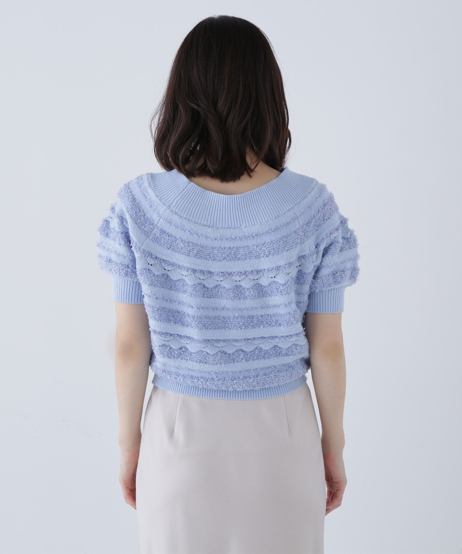  「柄編みドルマンニット」|ニット・セーター|