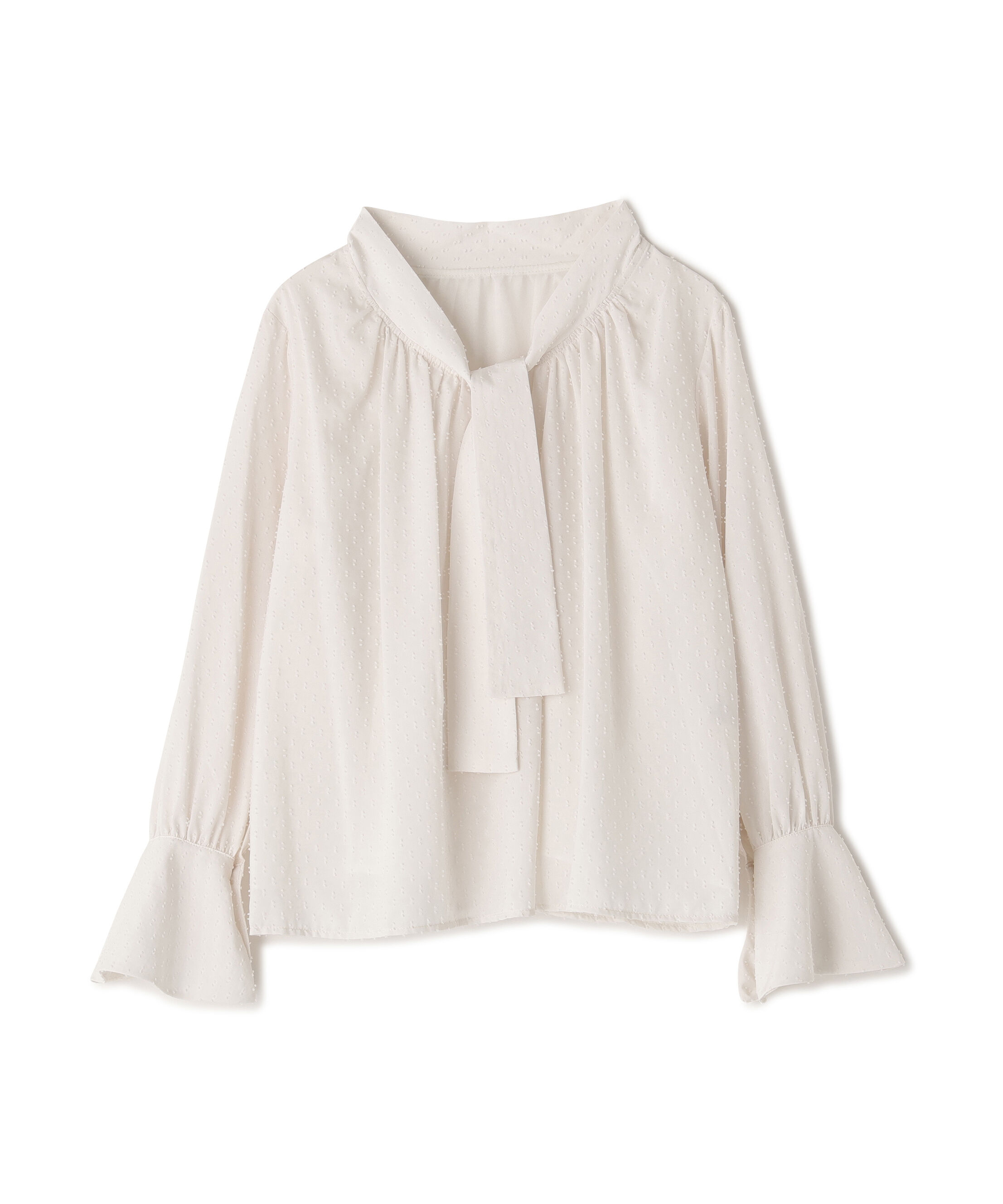  「カットドビーボウブラウス」|シャツ・ブラウス|