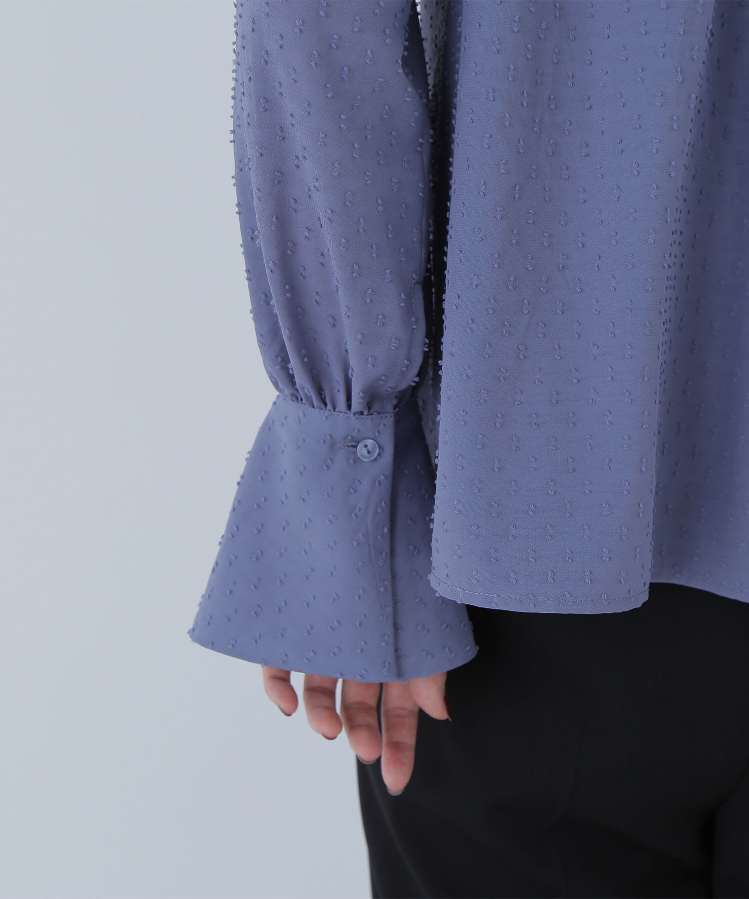  「カットドビーボウブラウス」|シャツ・ブラウス|