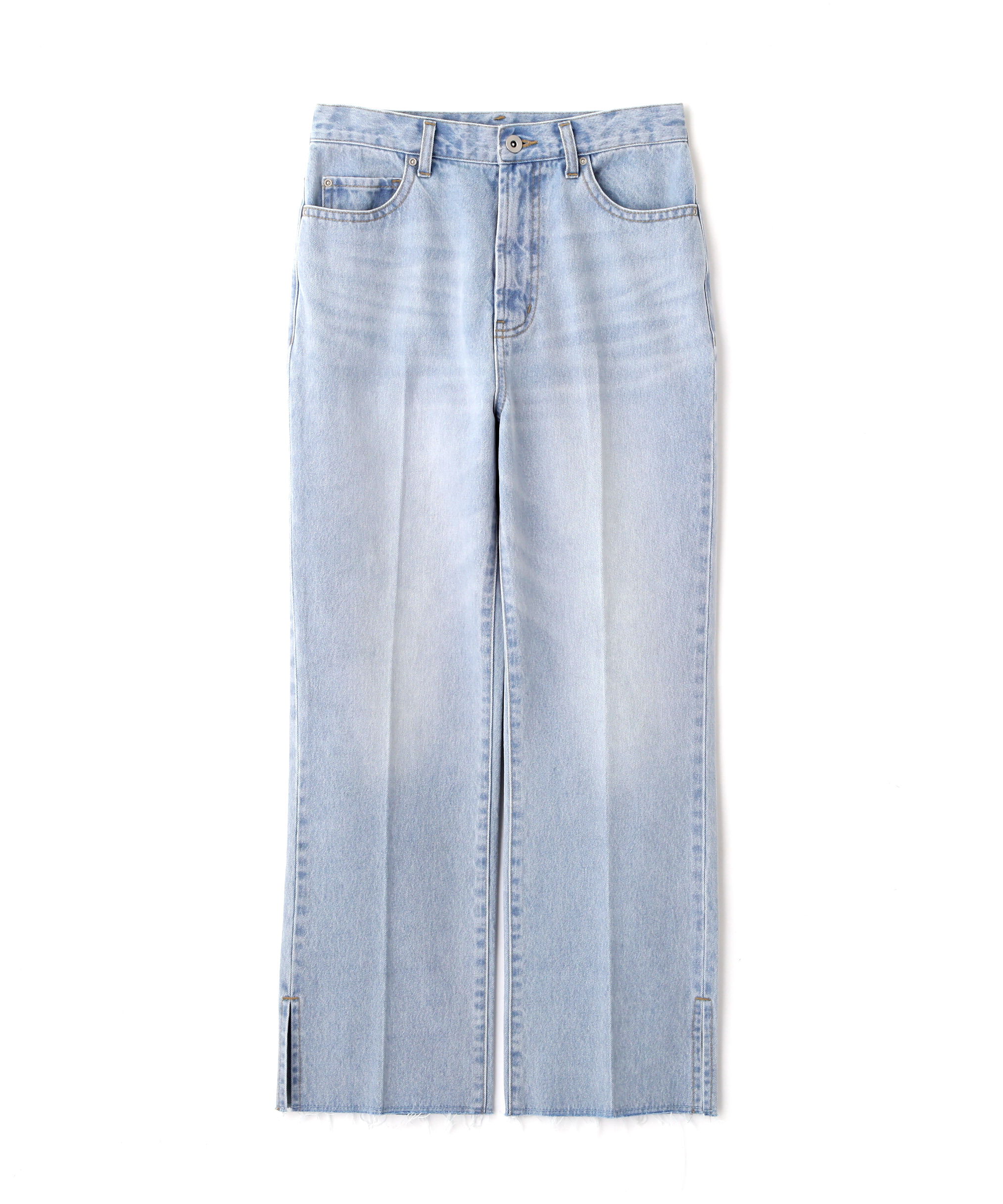  「サイドスリットストレートデニムパンツ」|その他|