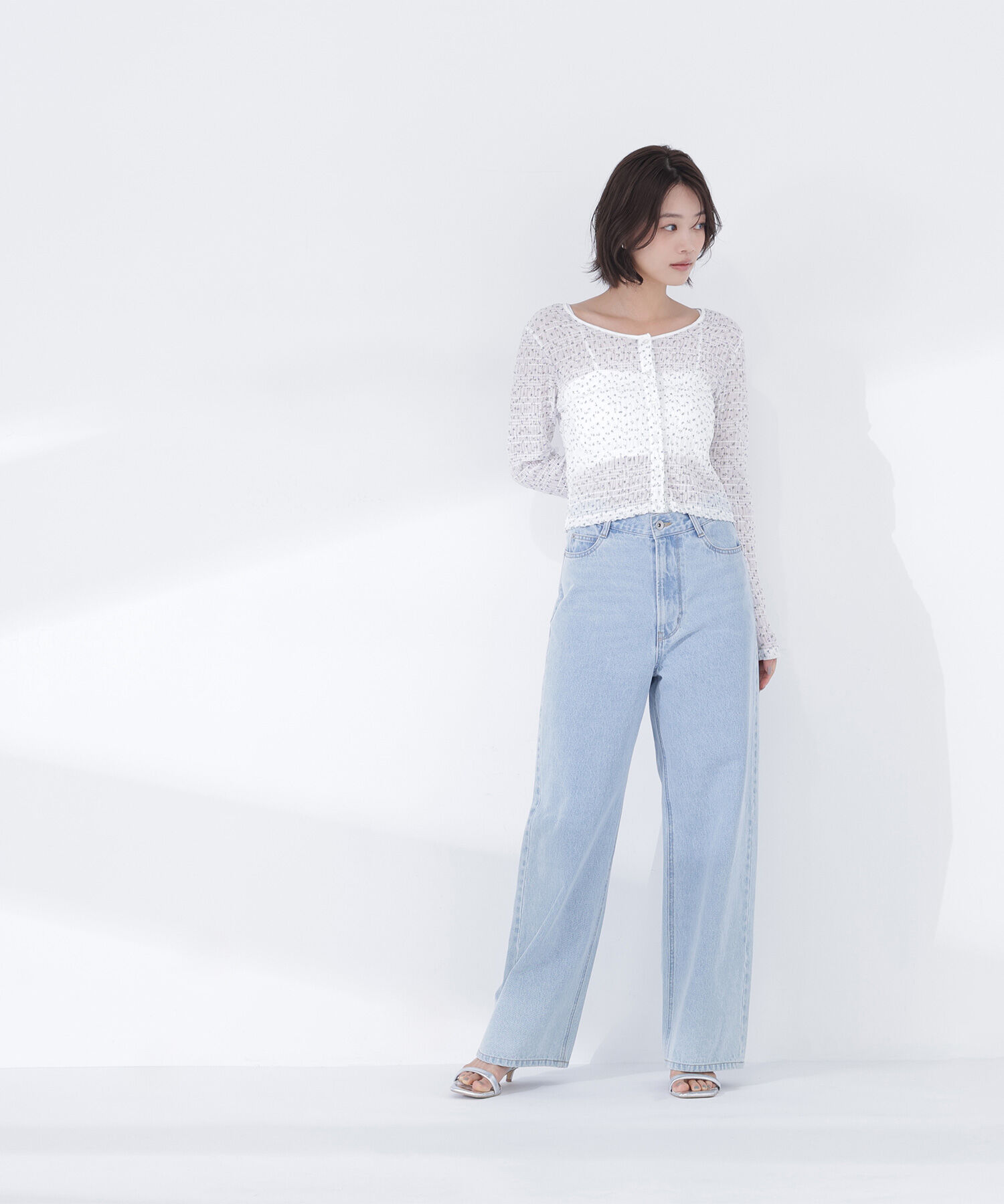  「フラワープリントシャーリングカットソー」|Tシャツ・カットソー|