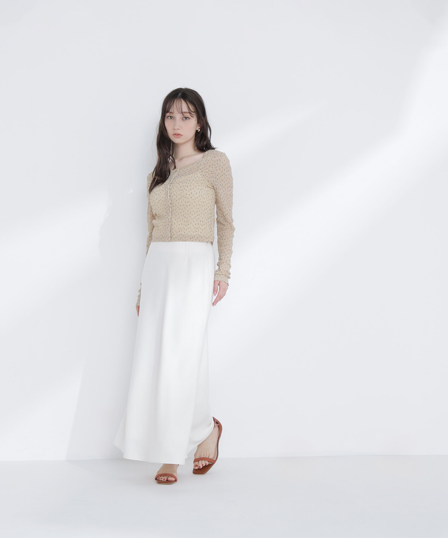  「フラワープリントシャーリングカットソー」|Tシャツ・カットソー|