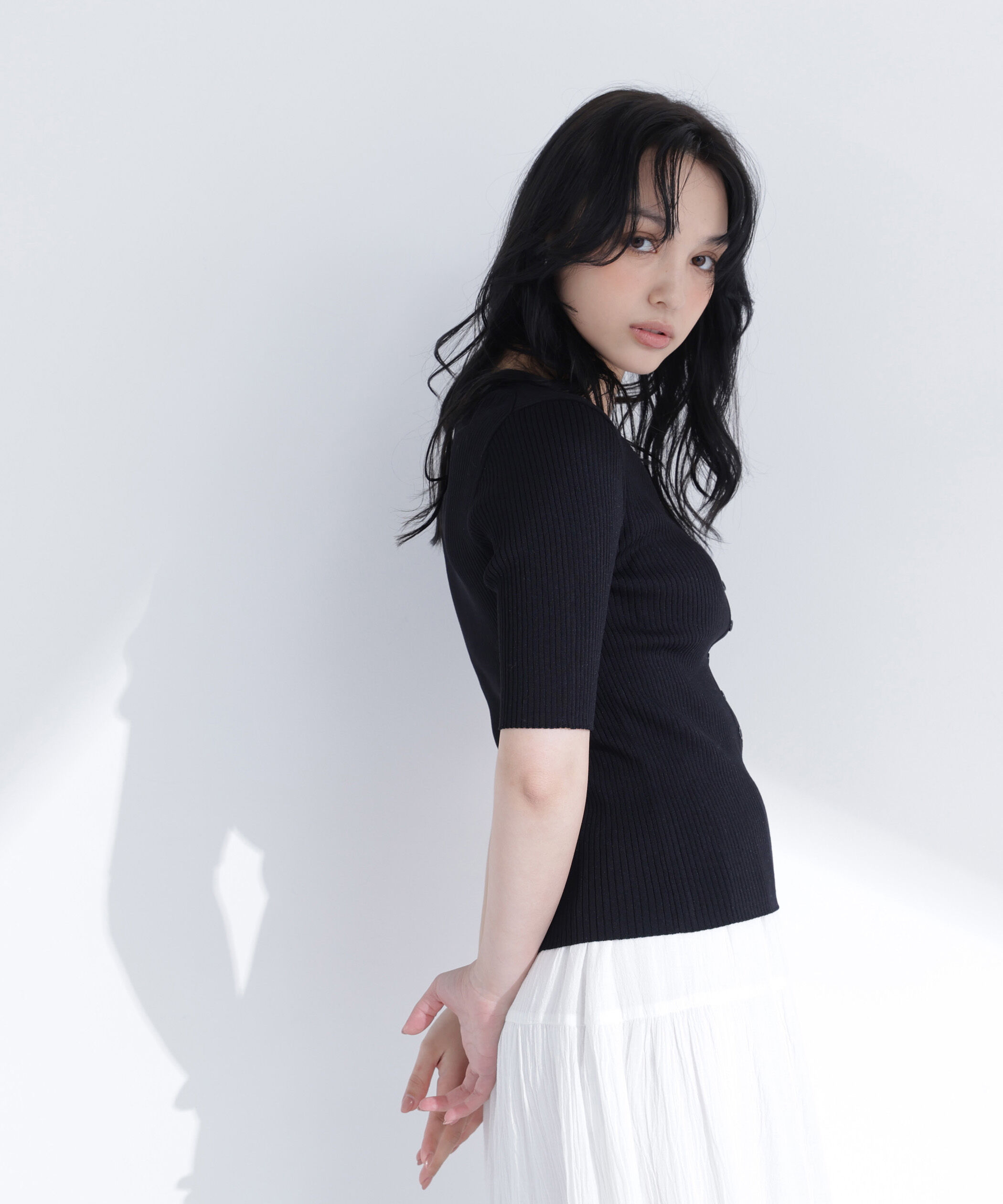  「レイヤードVネックニット」|ニット・セーター|