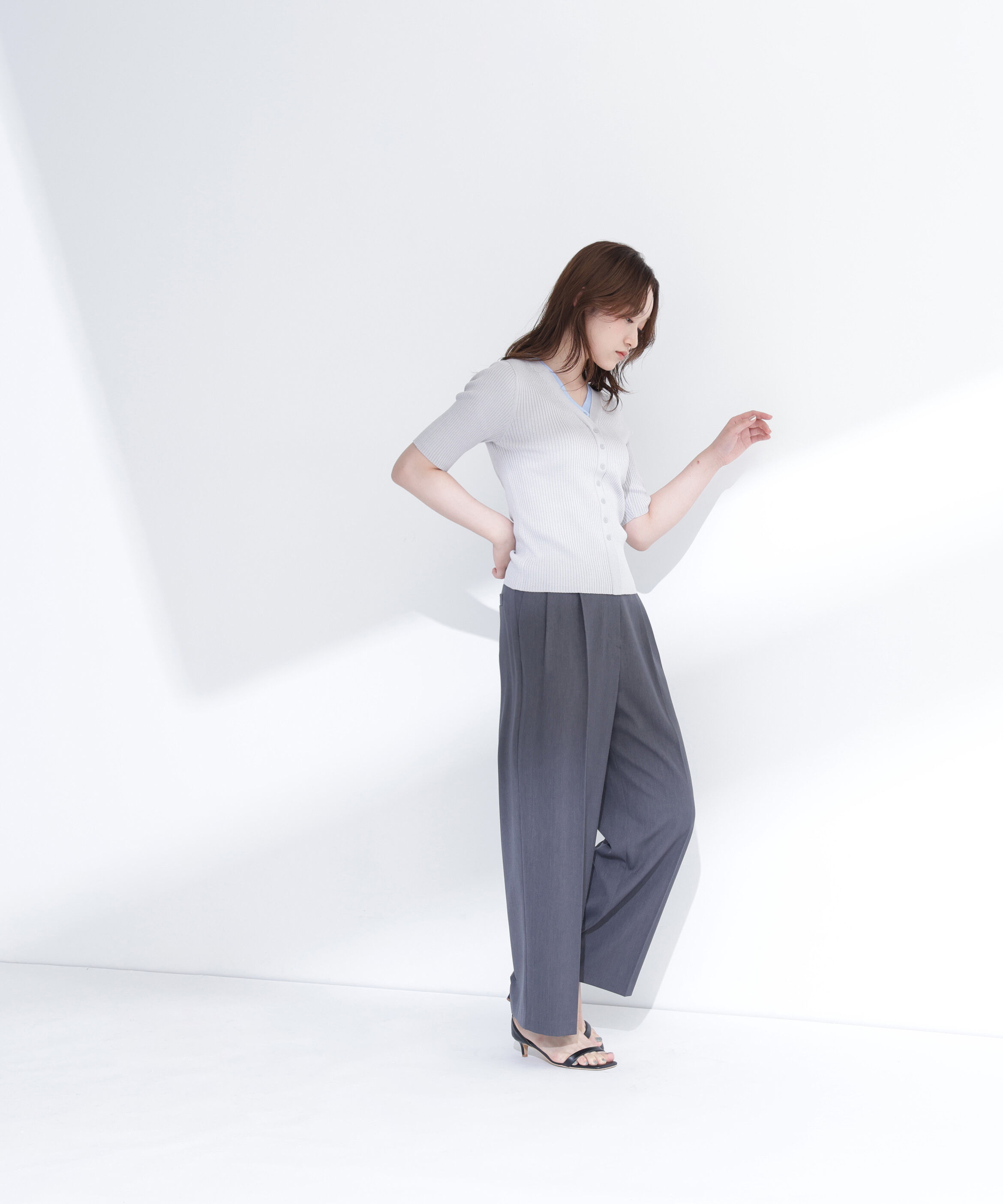  「レイヤードVネックニット」|ニット・セーター|