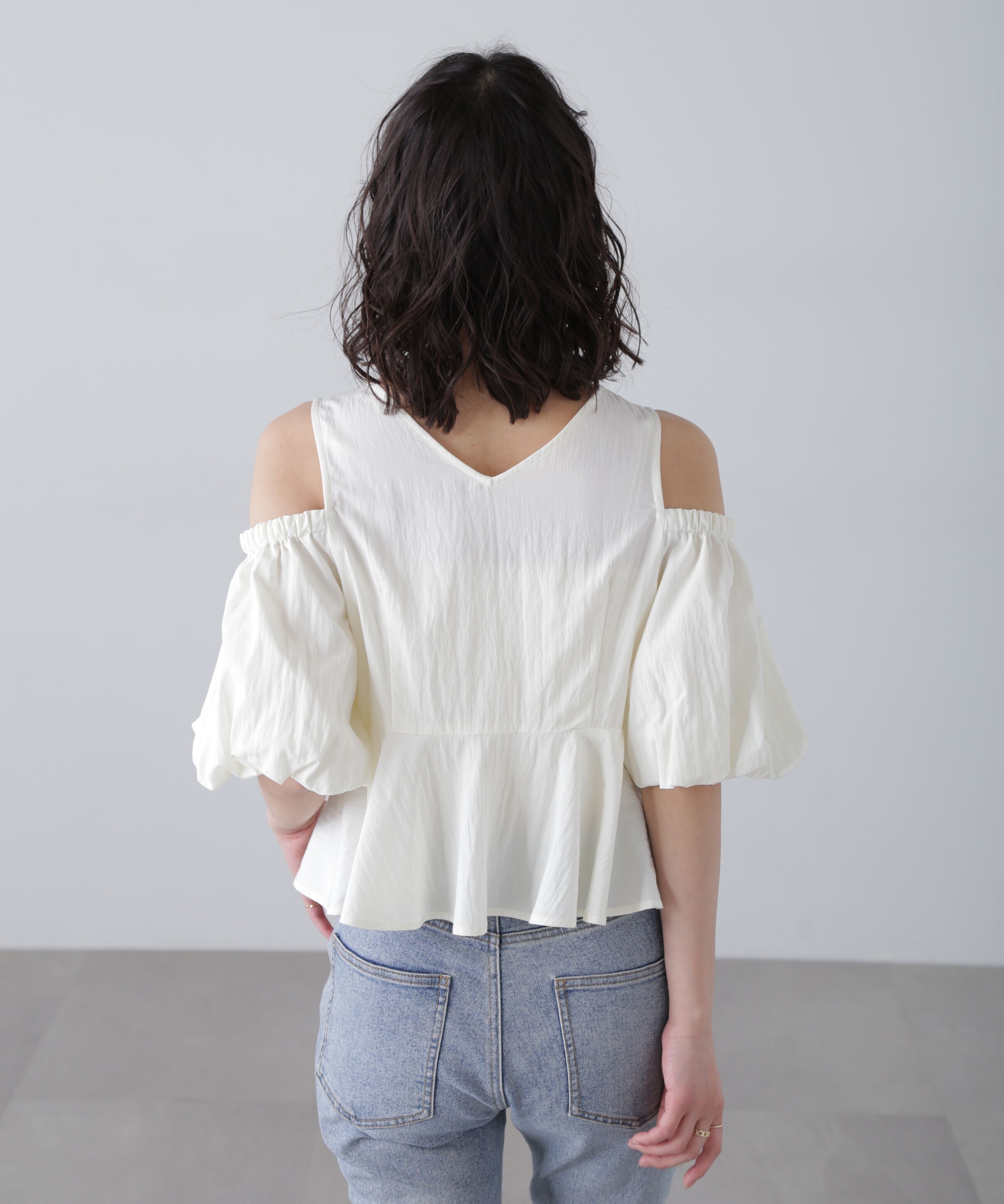  「オフショルペプラムブラウス」|シャツ・ブラウス|
