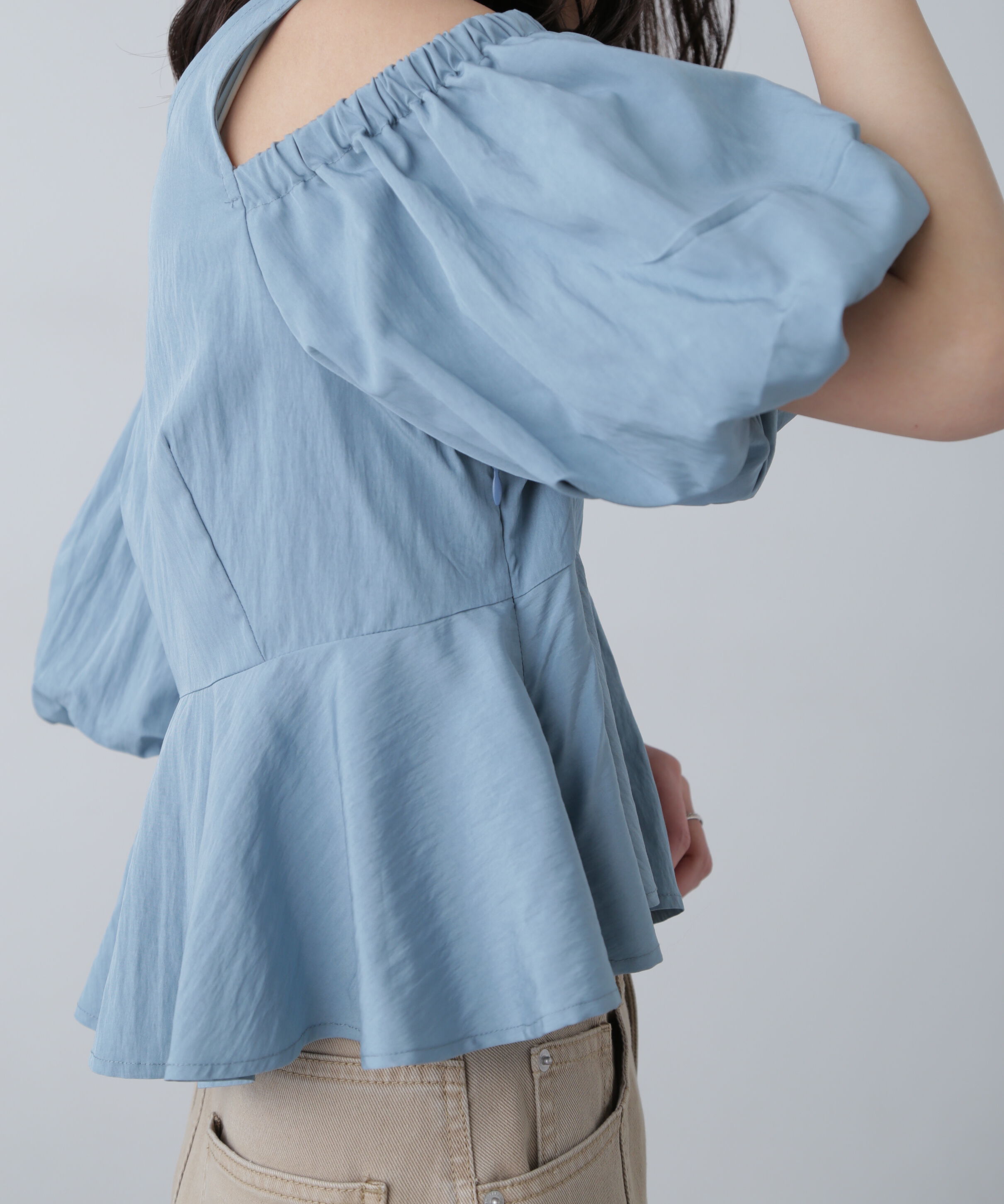  「オフショルペプラムブラウス」|シャツ・ブラウス|