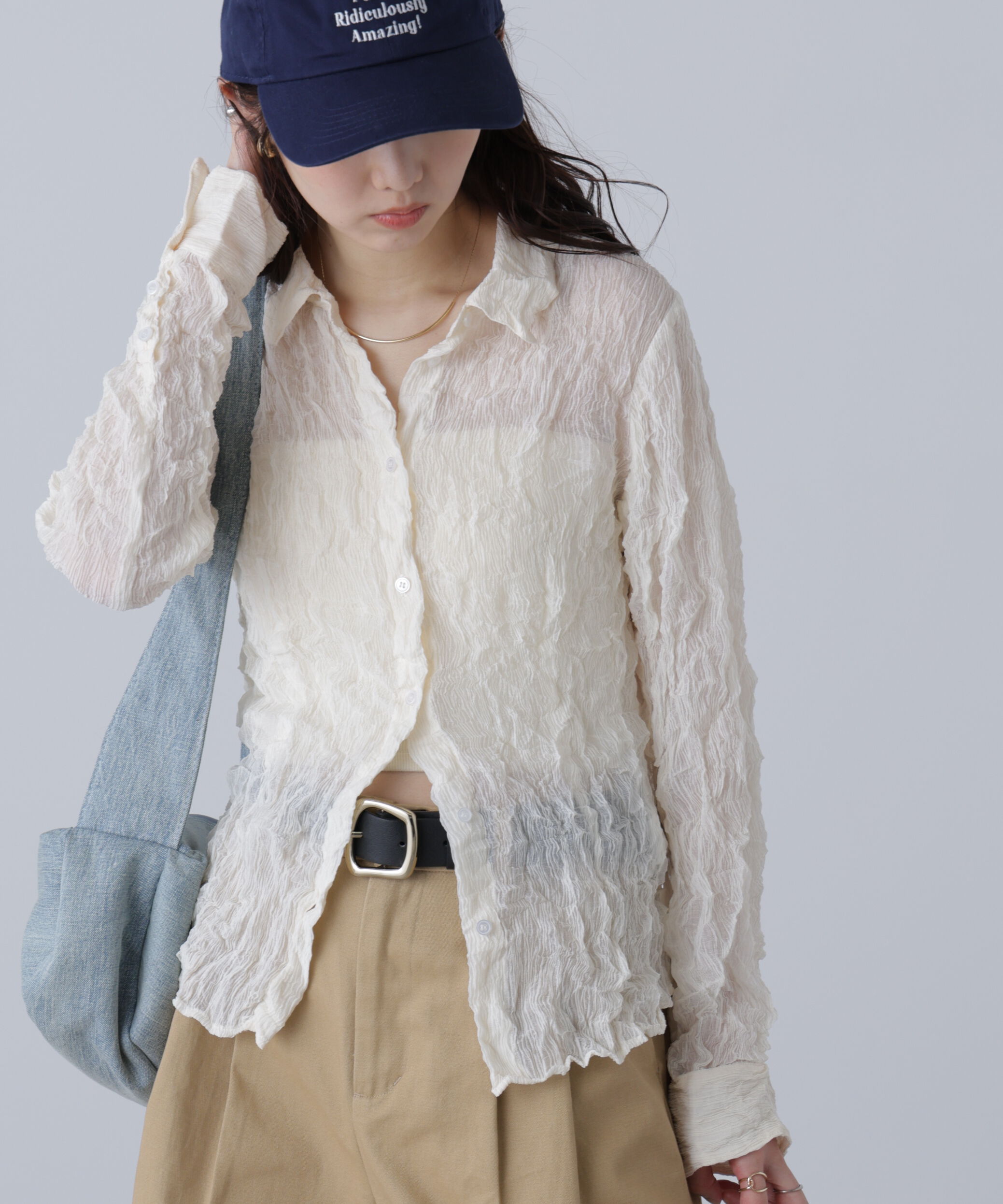  「シアースリムシャツ」|シャツ・ブラウス|