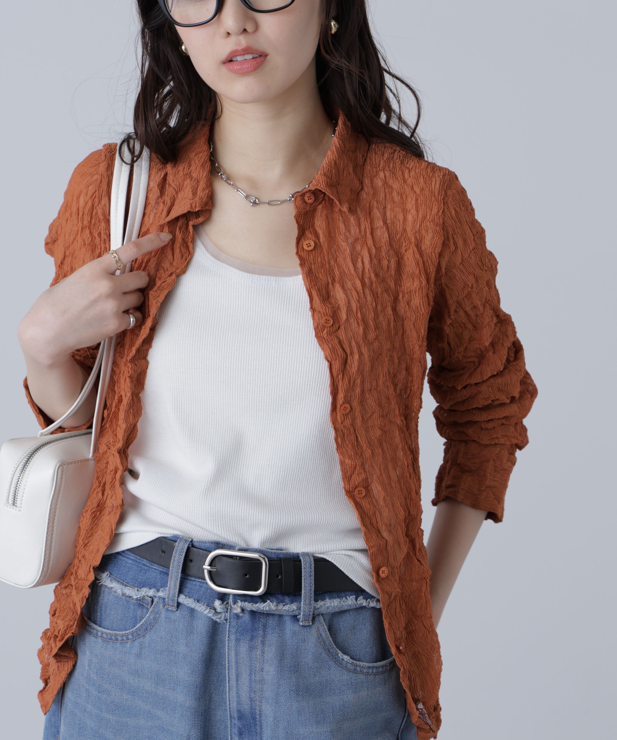  「シアースリムシャツ」|シャツ・ブラウス|