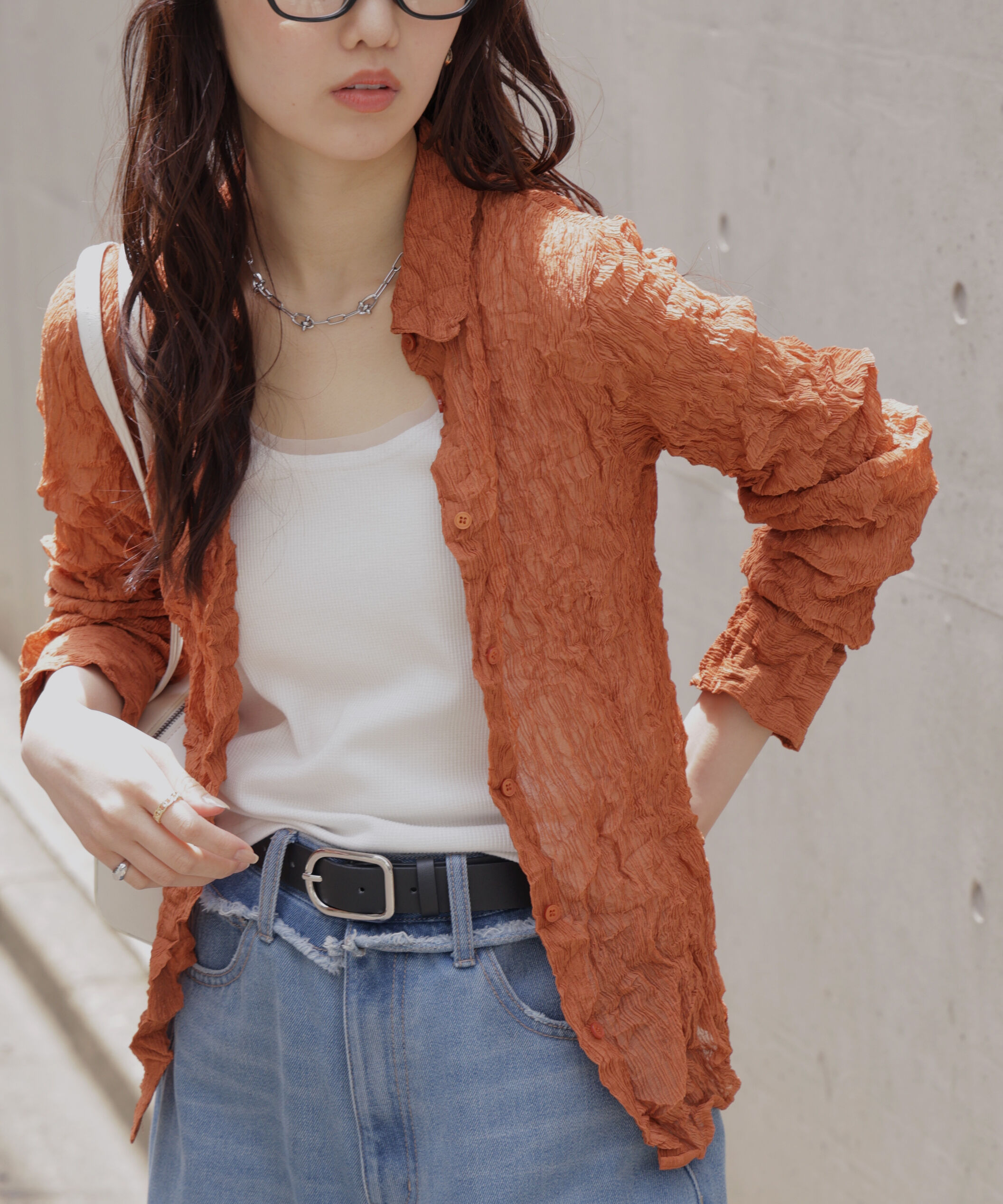  「シアースリムシャツ」|シャツ・ブラウス|