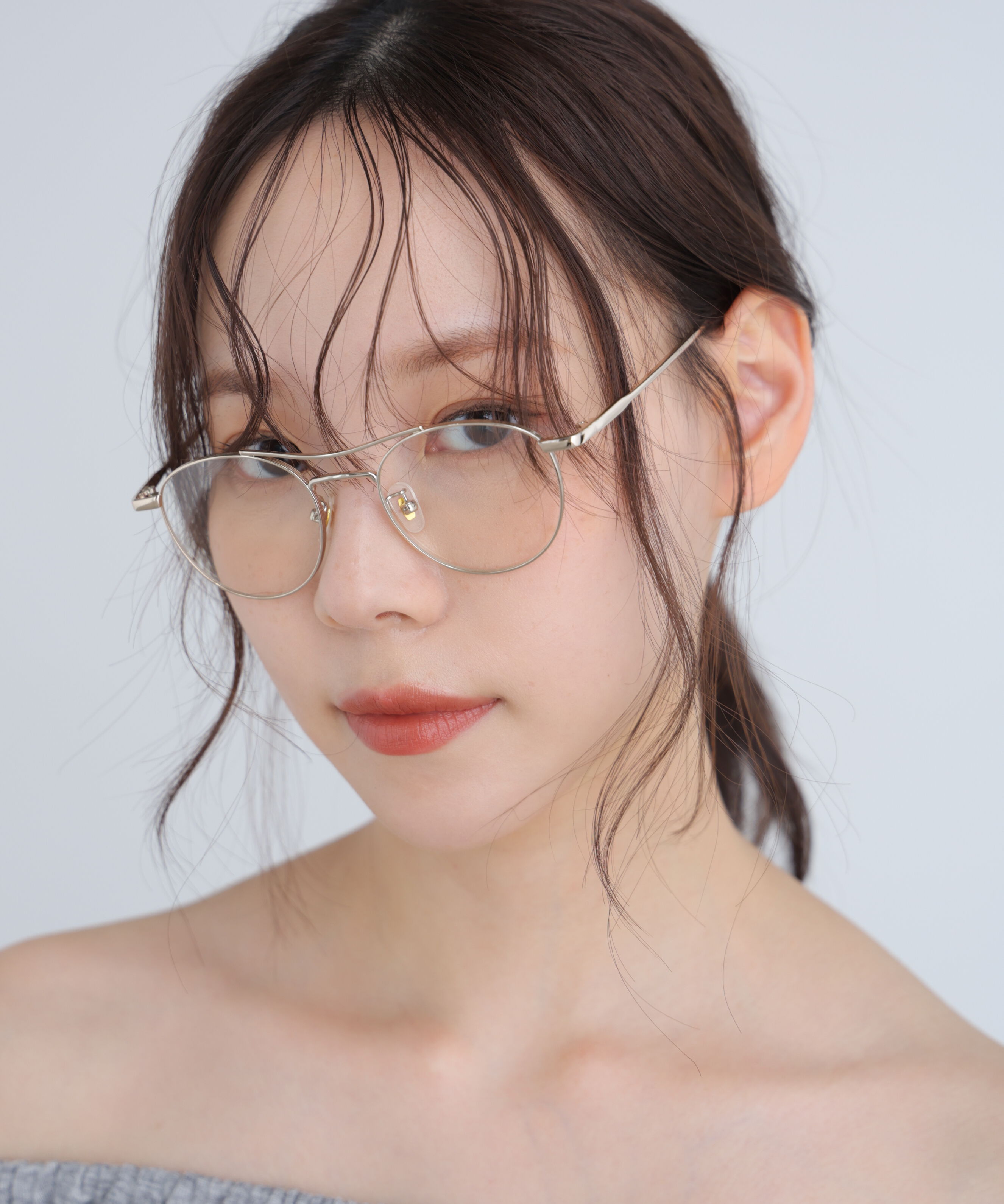  「ダブルブリッジサングラス＆メガネ」|ハンカチ|