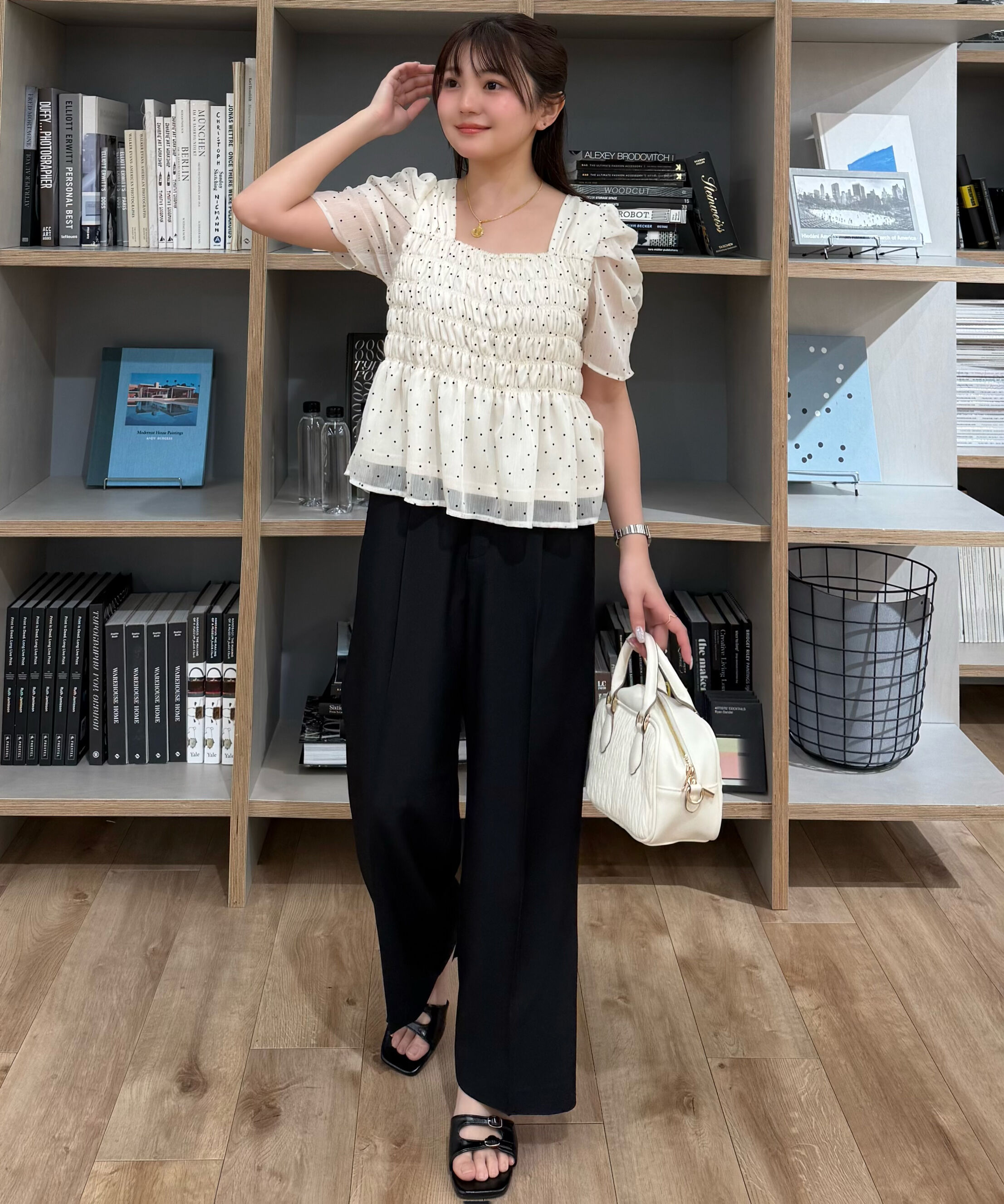  「ﾜﾝﾀｯｸﾜｲﾄﾞﾊﾟﾝﾂ[切らずに履ける身長別ｻｲｽﾞ/低身長/高身 」|その他|