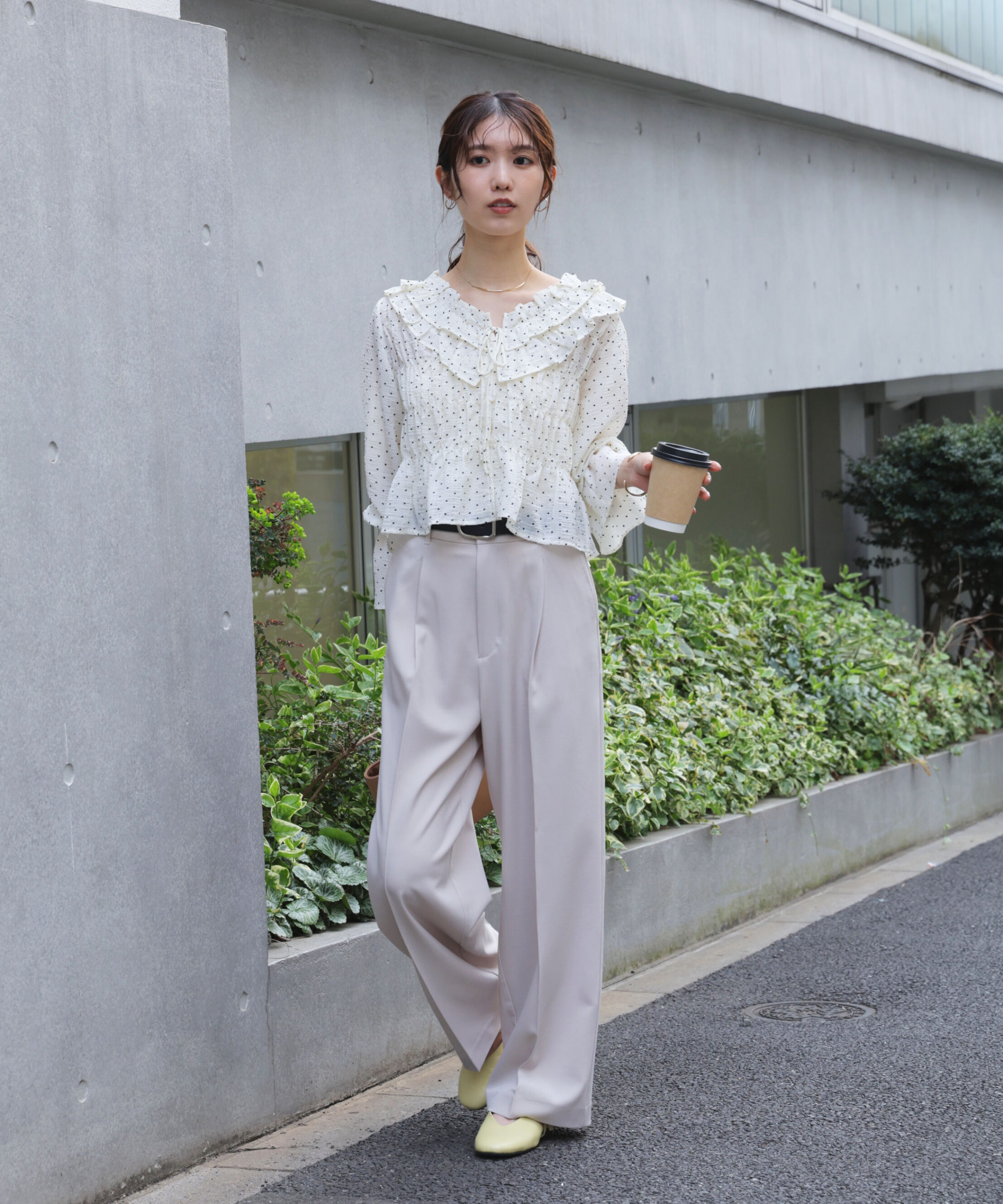  「ﾜﾝﾀｯｸﾜｲﾄﾞﾊﾟﾝﾂ[切らずに履ける身長別ｻｲｽﾞ/低身長/高身 」|その他|