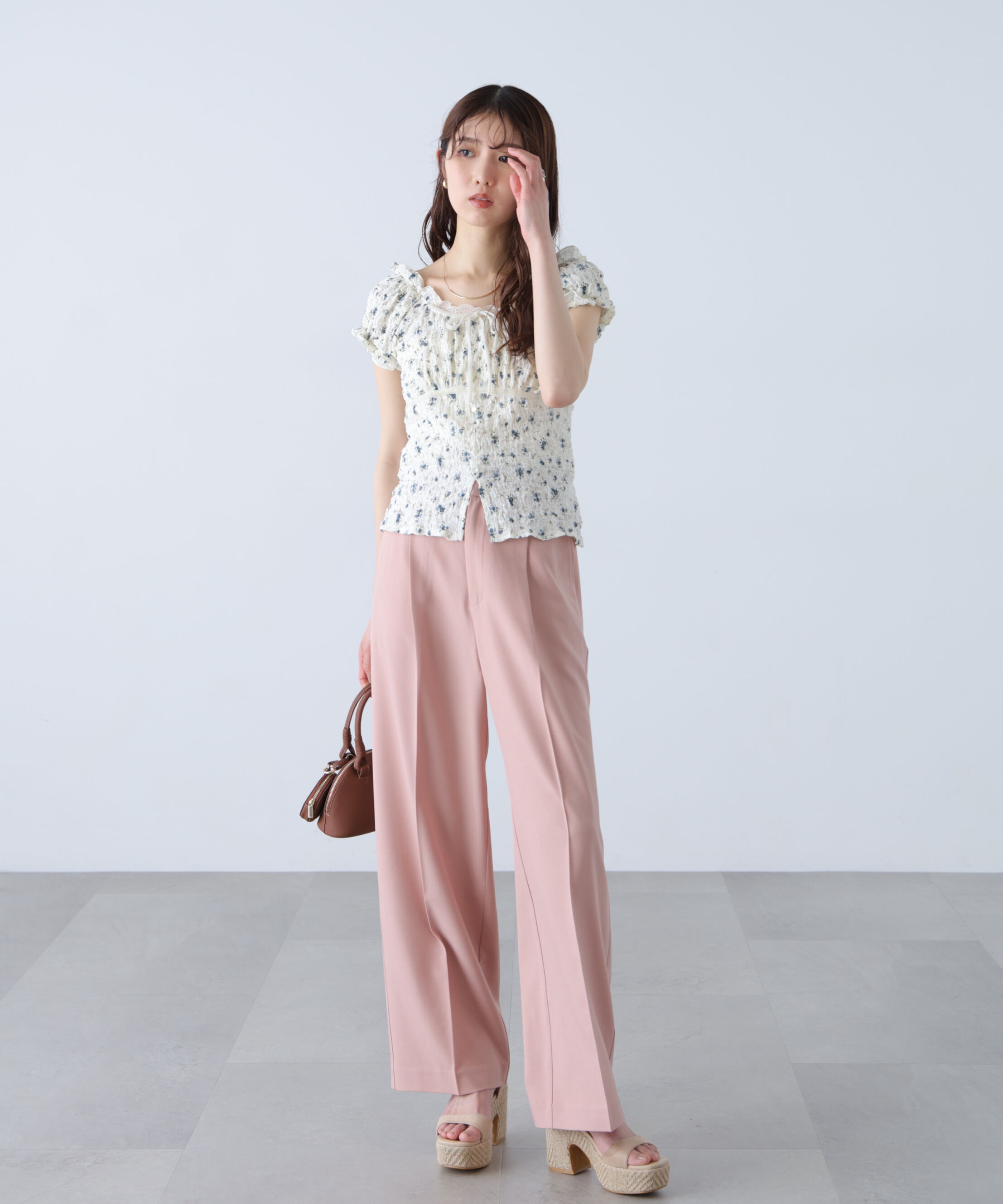  「ﾜﾝﾀｯｸﾜｲﾄﾞﾊﾟﾝﾂ[切らずに履ける身長別ｻｲｽﾞ/低身長/高身 」|その他|