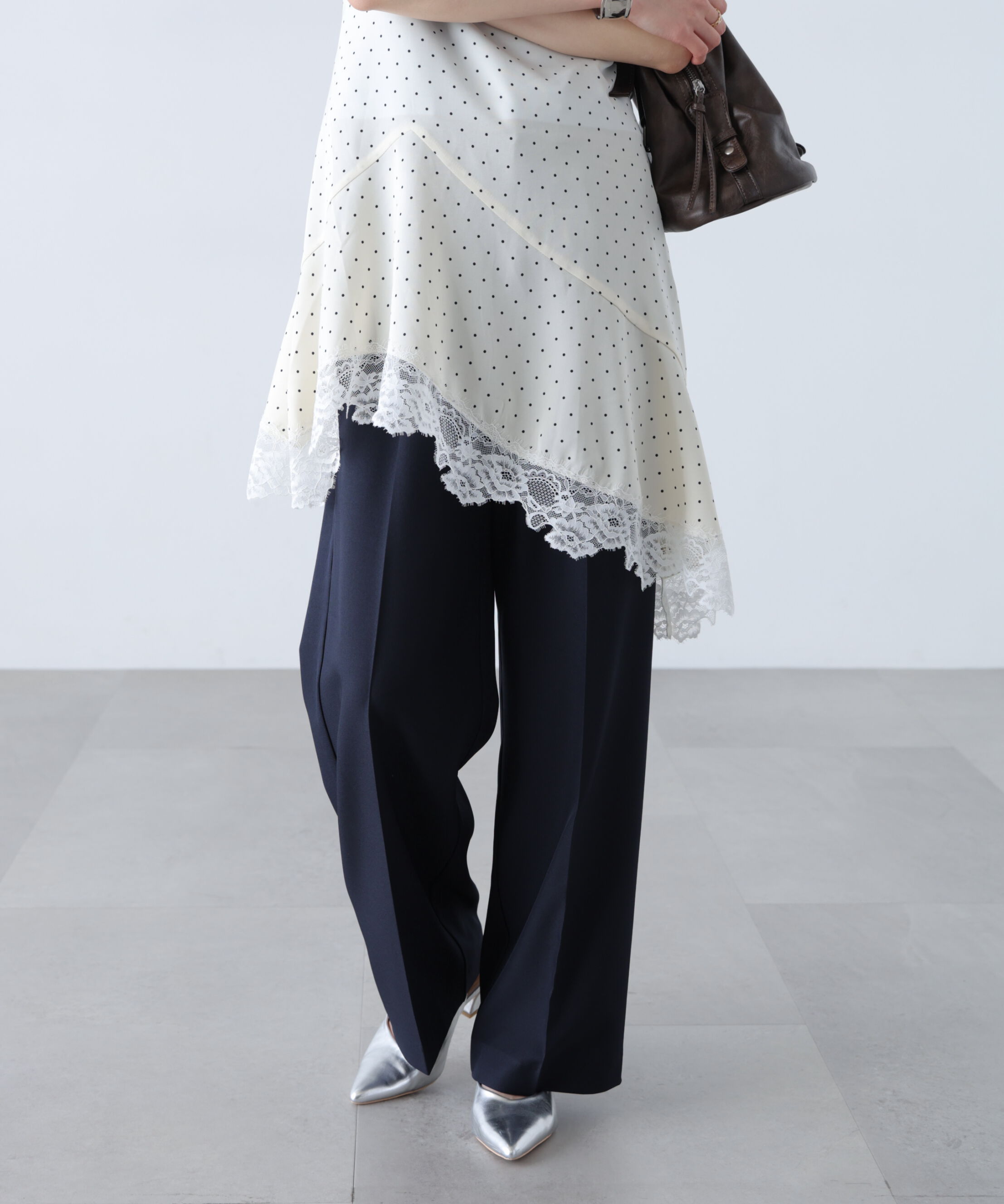  「ﾜﾝﾀｯｸﾜｲﾄﾞﾊﾟﾝﾂ[切らずに履ける身長別ｻｲｽﾞ/低身長/高身 」|その他|