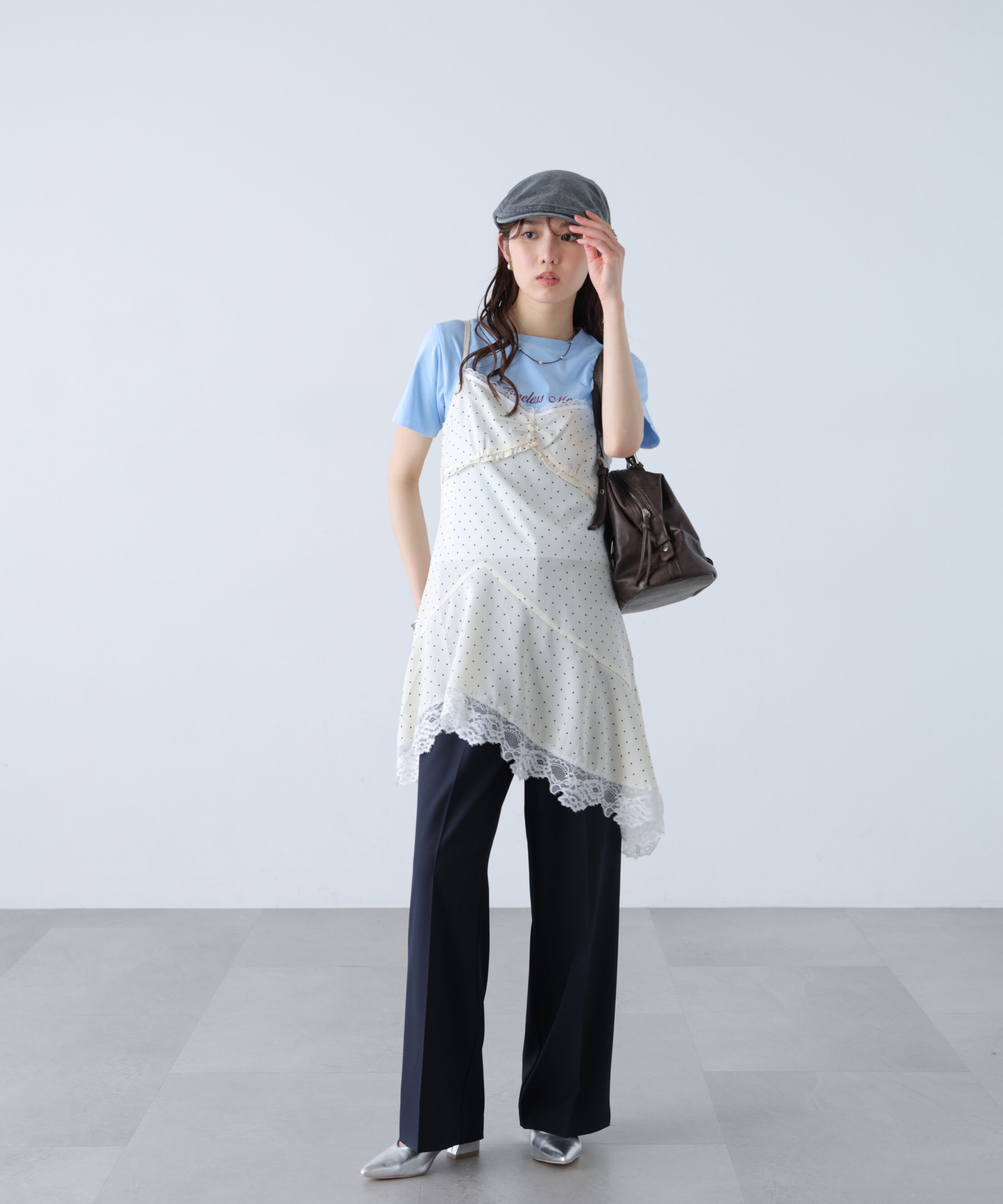  「ﾜﾝﾀｯｸﾜｲﾄﾞﾊﾟﾝﾂ[切らずに履ける身長別ｻｲｽﾞ/低身長/高身 」|その他|