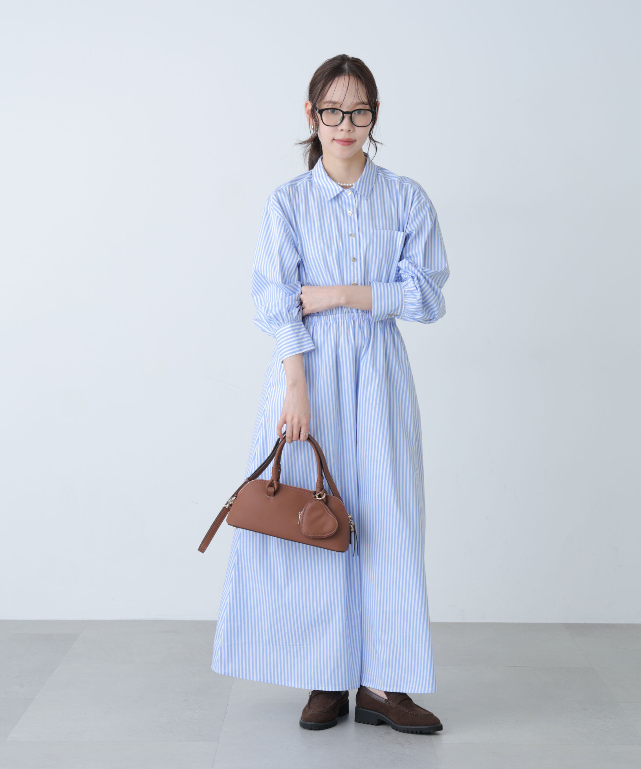  「ロングシャツワンピース」|ワンピース|