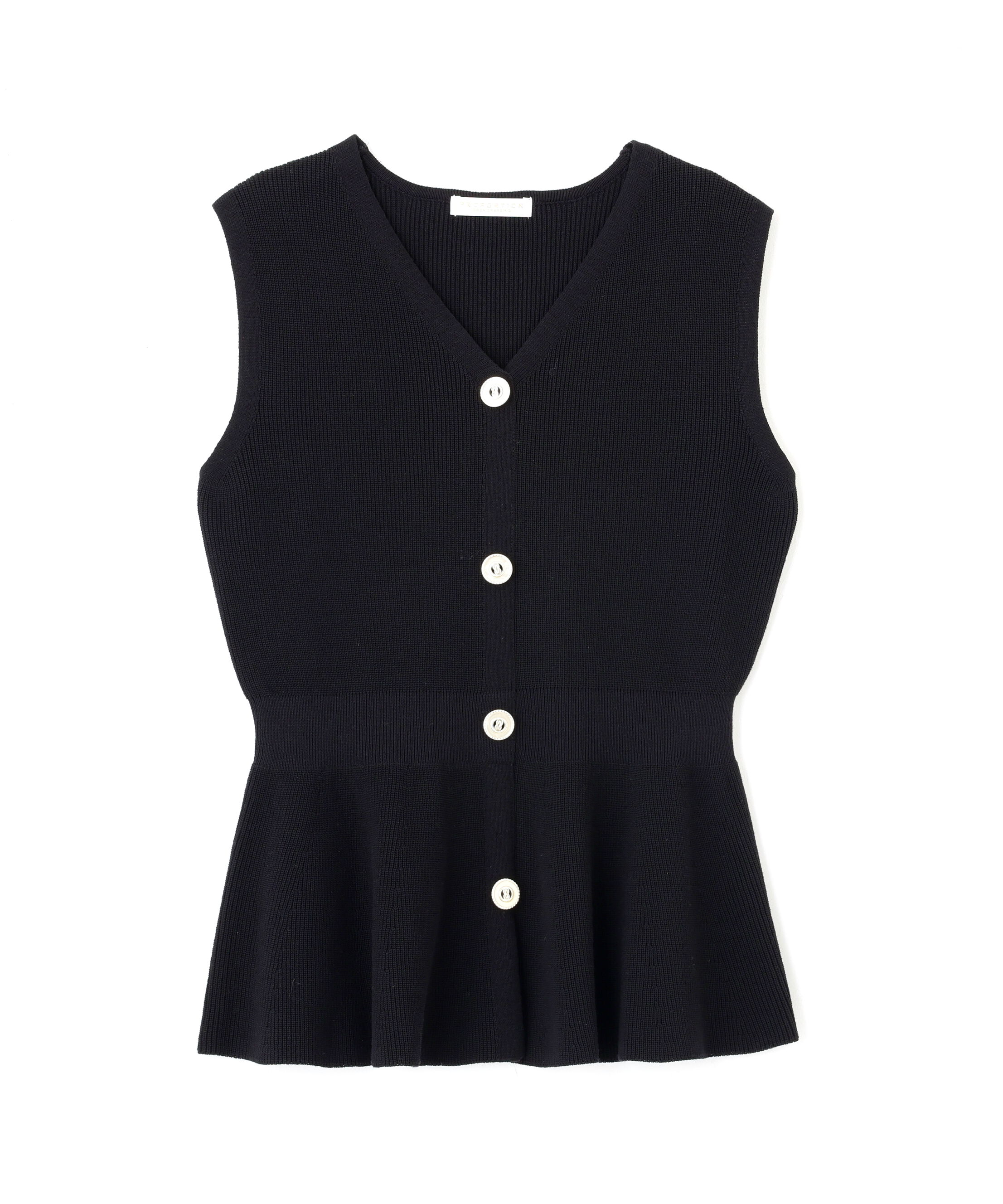 PROPORTION BODY DRESSING「畦ペプラムプルオーバー」|ニット・セーター|