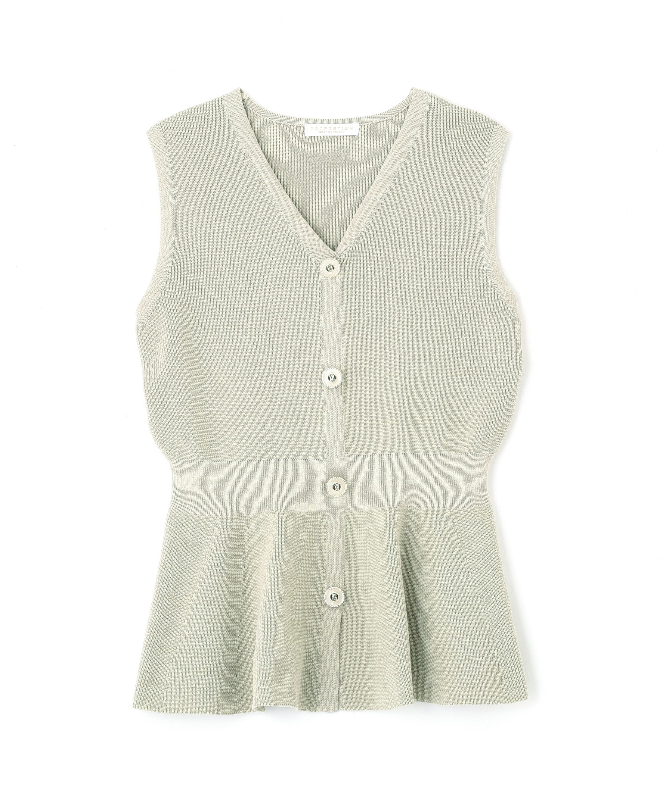 PROPORTION BODY DRESSING「畦ペプラムプルオーバー」|ニット・セーター|