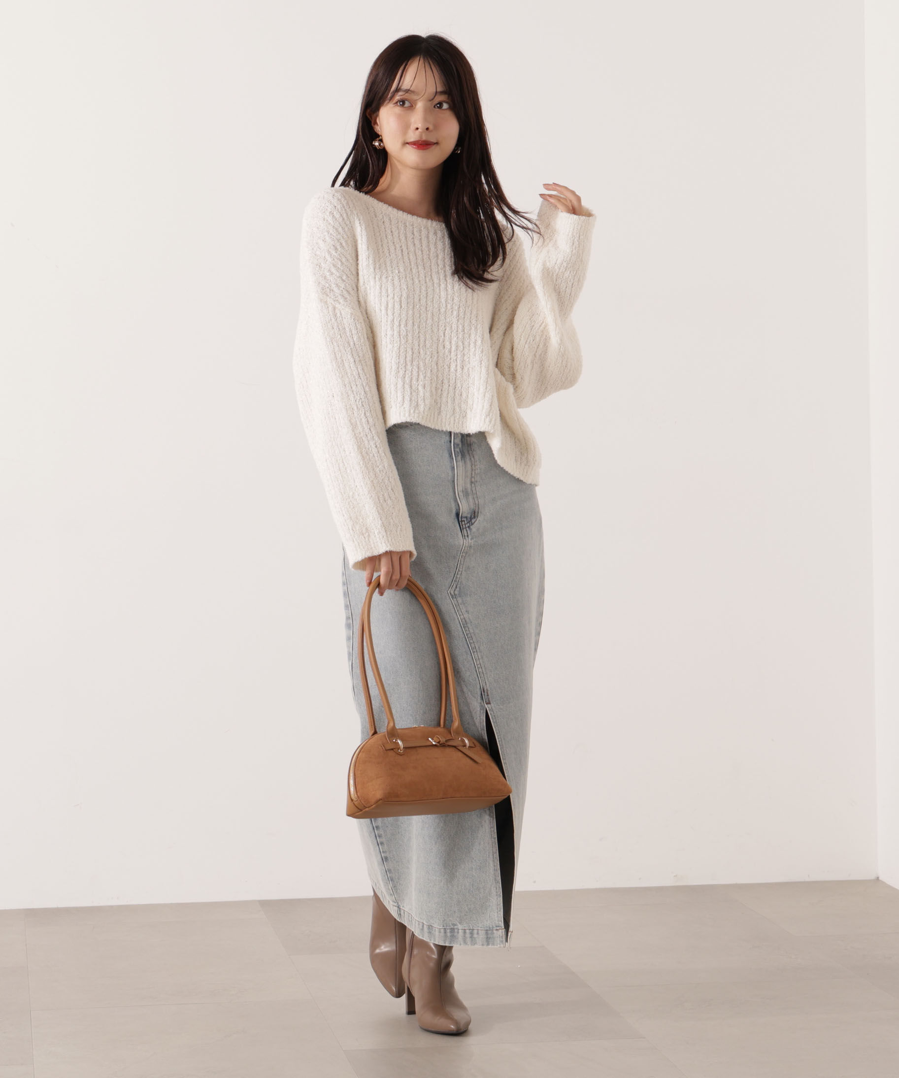 PROPORTION BODY DRESSING「デニムナロースカート」|スカート|