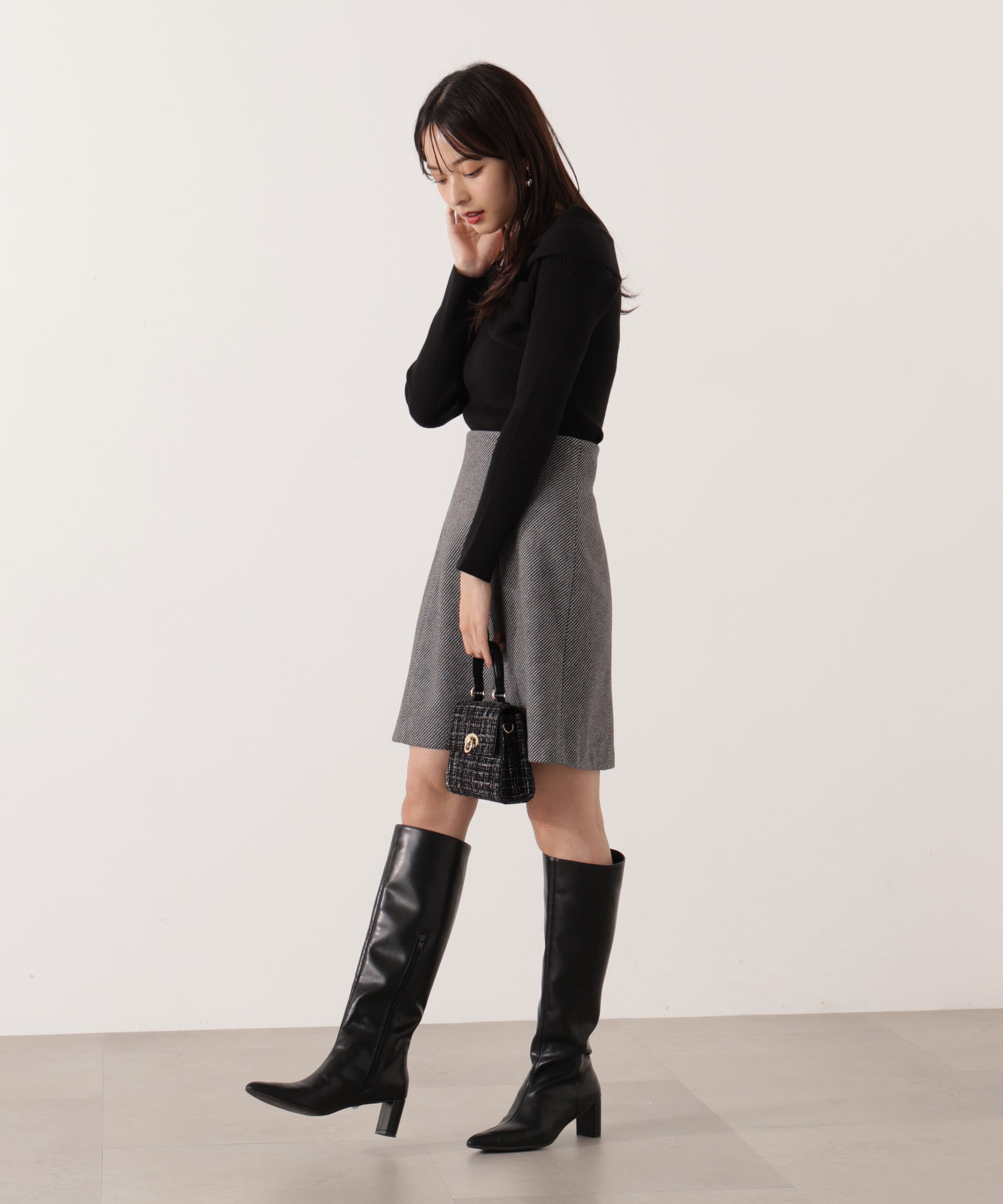 PROPORTION BODY DRESSING「《EDIT COLOGNE》台形ミニスカート 25AW」|スカート|