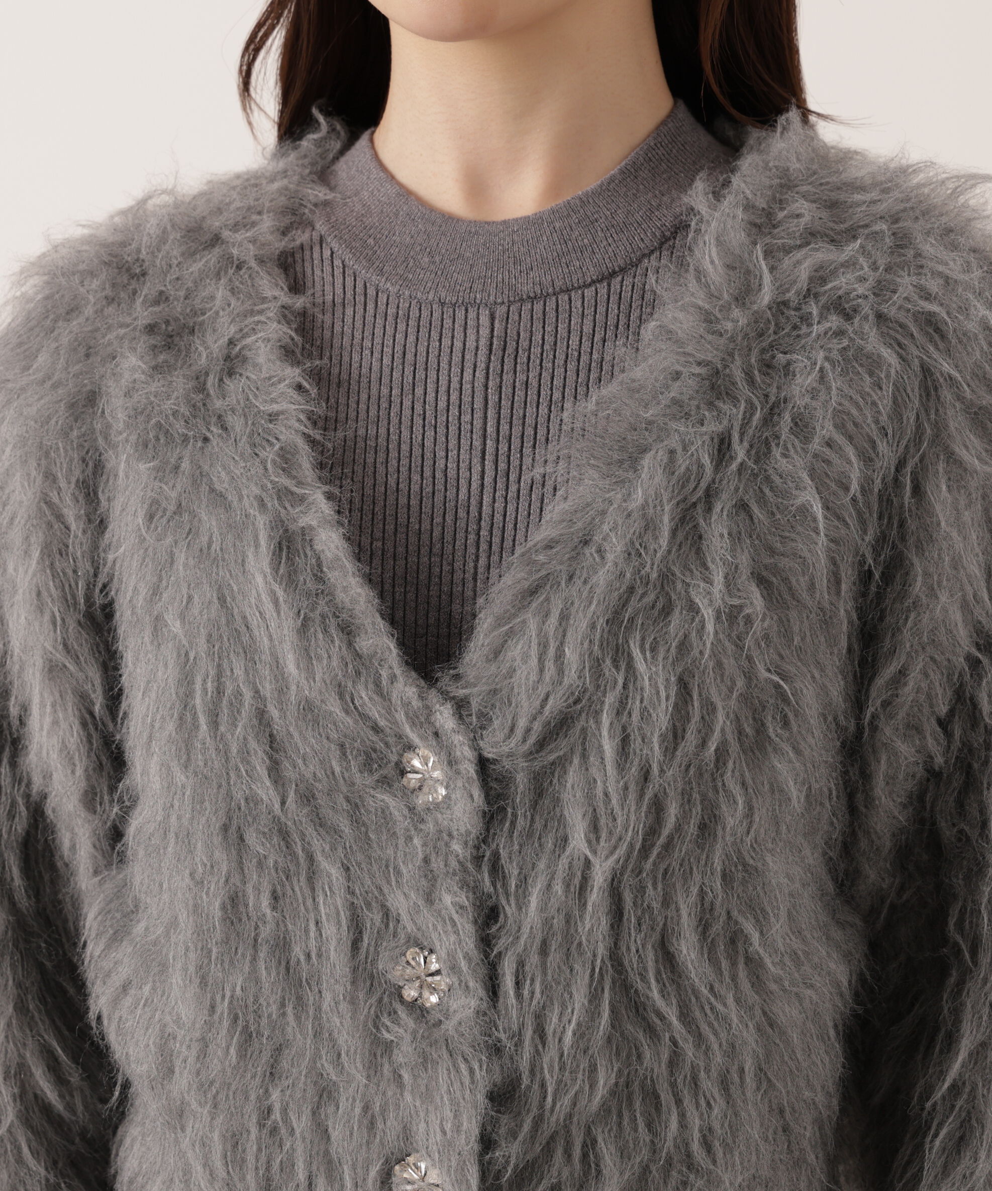 PROPORTION BODY DRESSING「シャギーカーデニットセットアップ 25AW」|ワンピース|