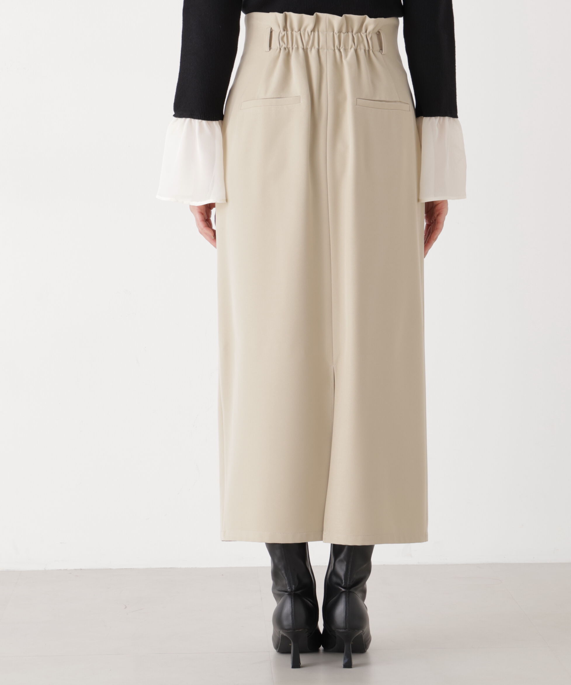 PROPORTION BODY DRESSING「〈a/mie〉ベーシックナロースカート　26SS」|スカート|