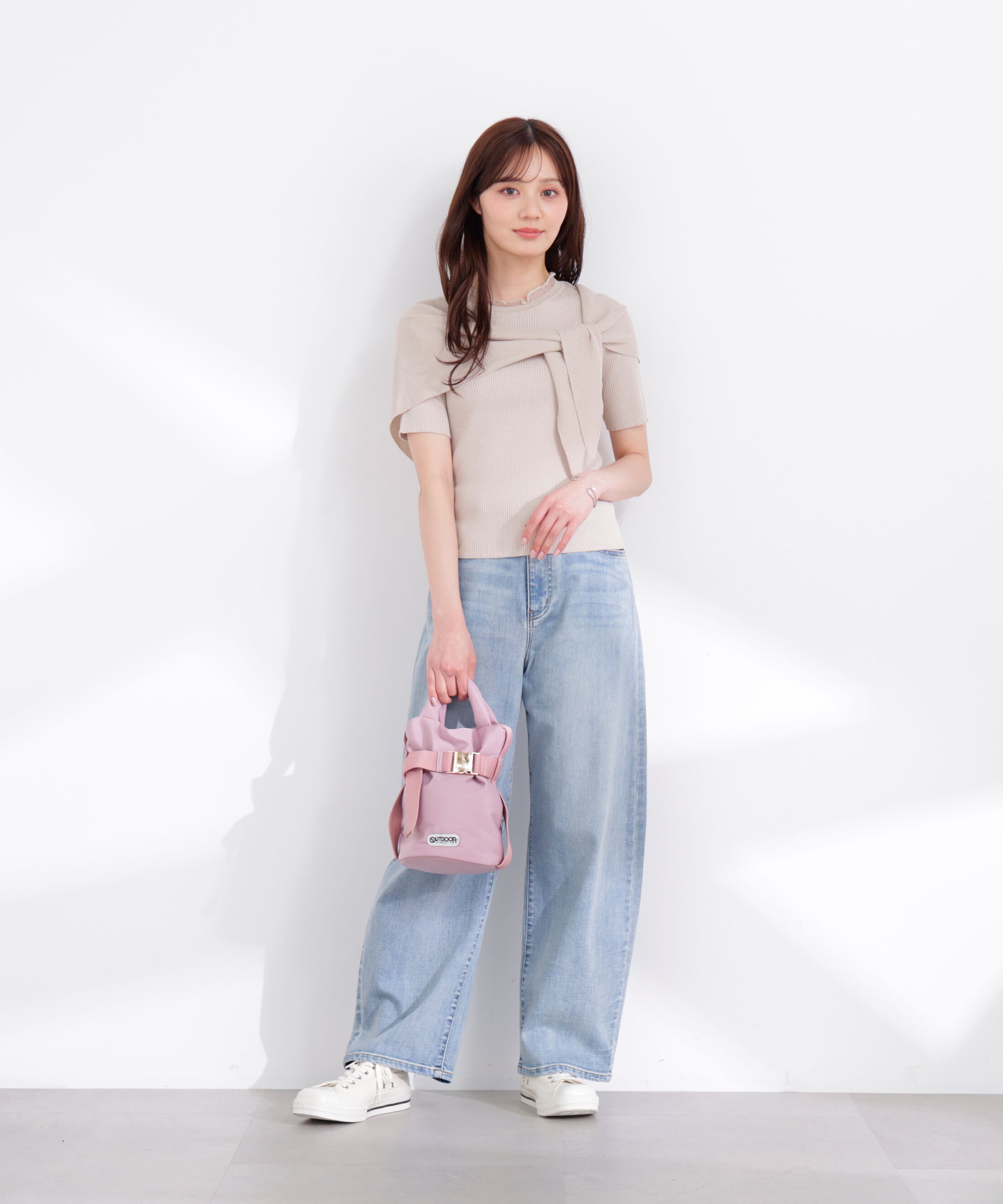 PROPORTION BODY DRESSING「トライアングルスカーフ付きニット 26SS」|ニット・セーター|