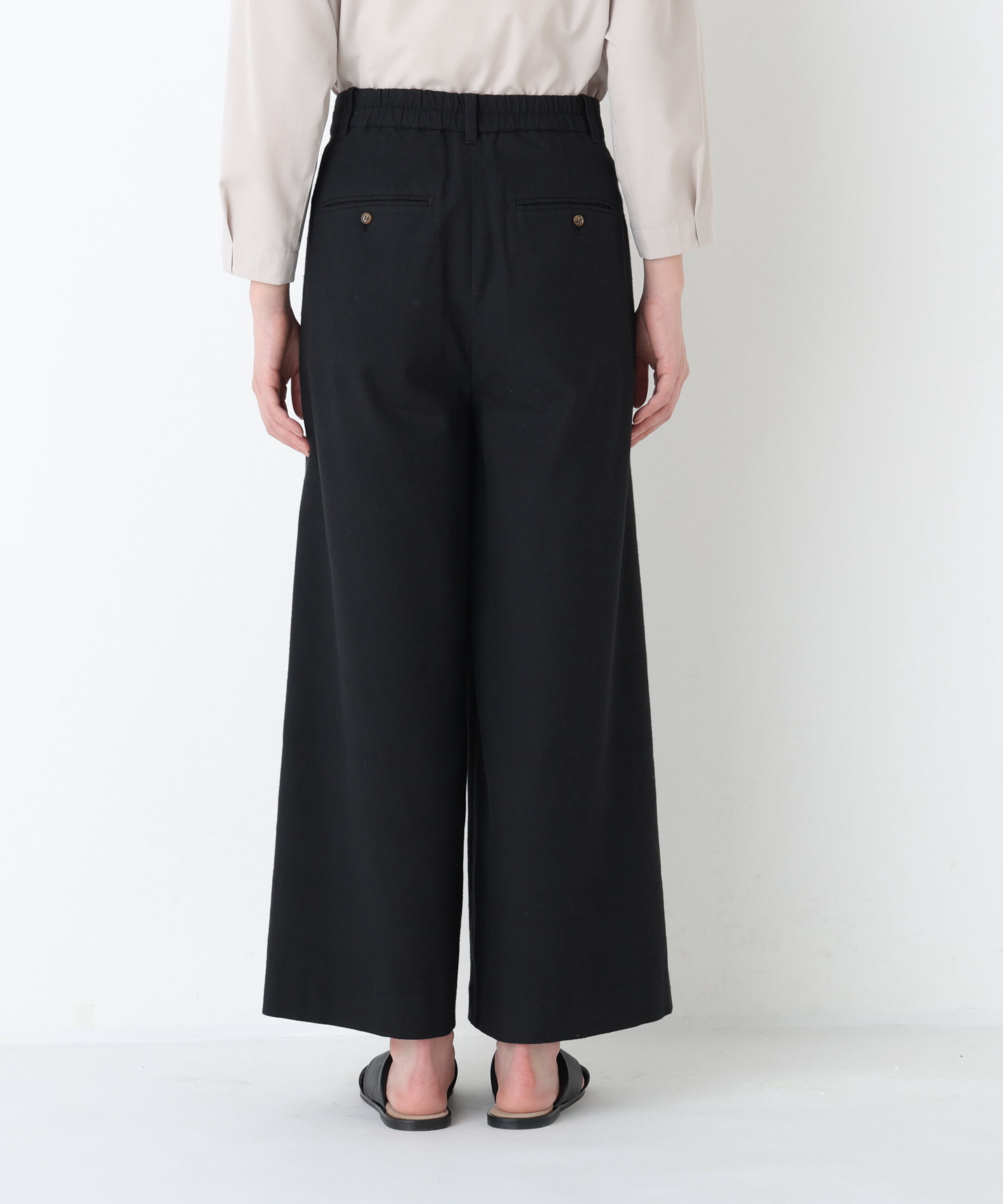  「◆《マルチサイズ/ウォッシャブル》ドライタッチリネン混ガウチョパンツ」|その他|