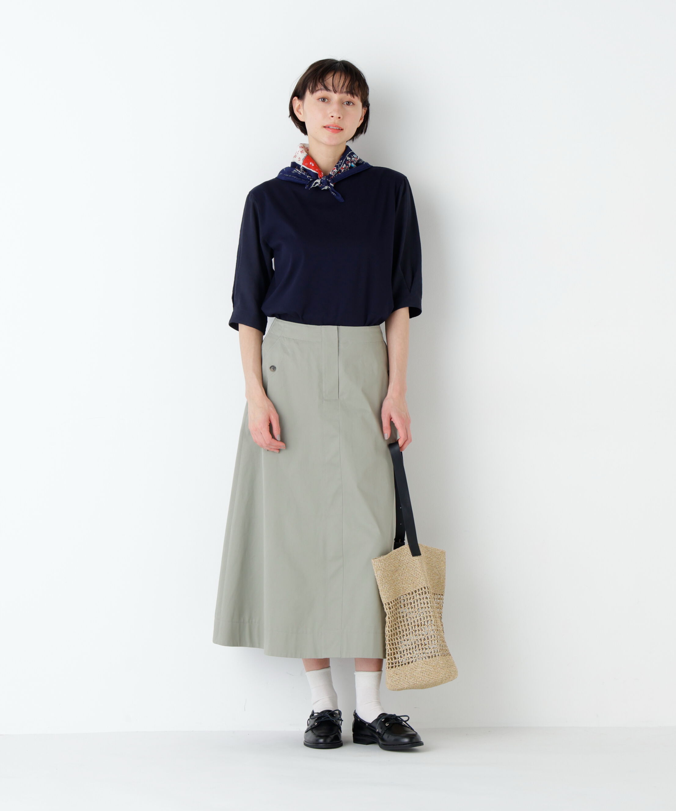  「ライトチノフレアスカート」|スカート|