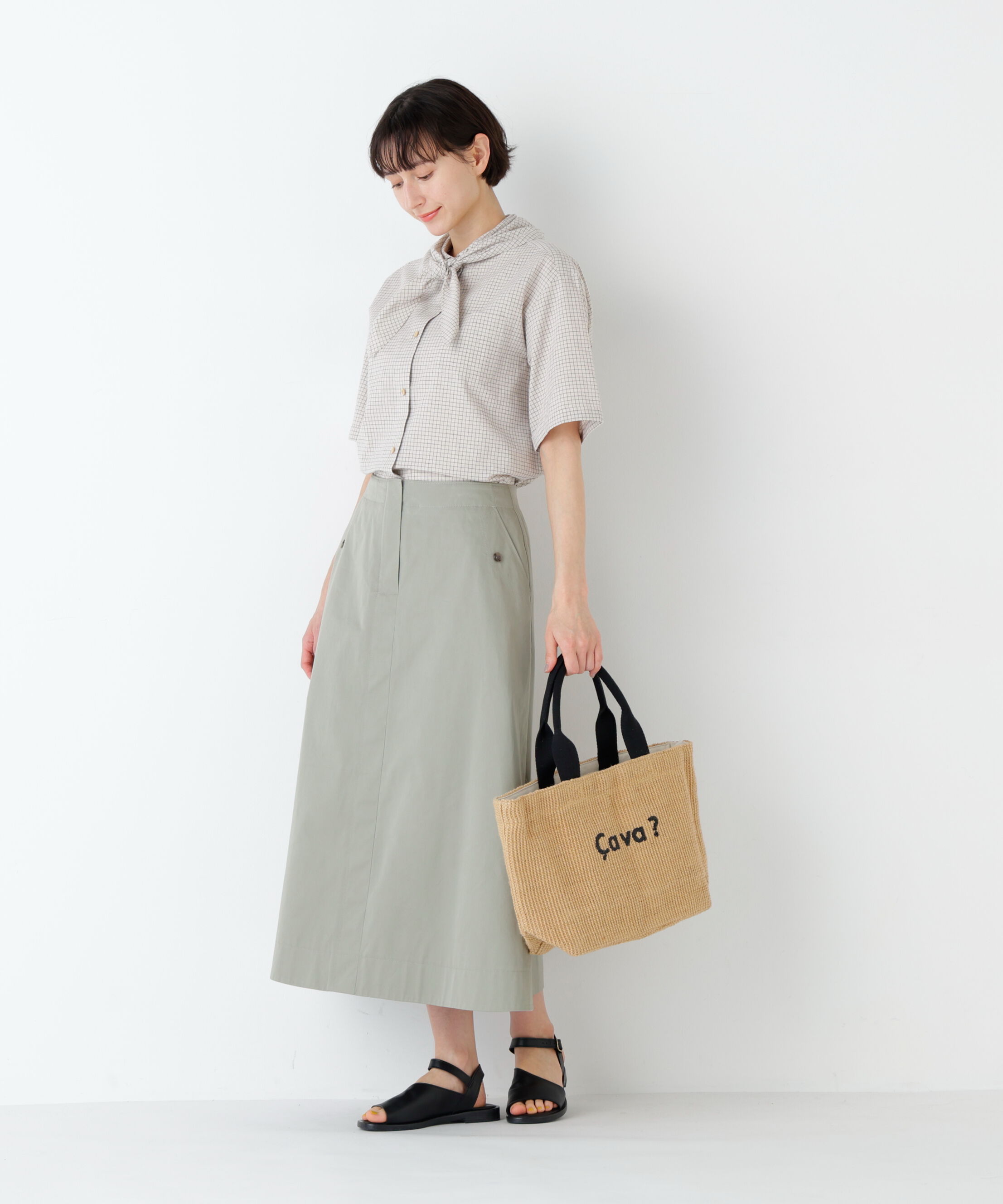  「ライトチノフレアスカート」|スカート|