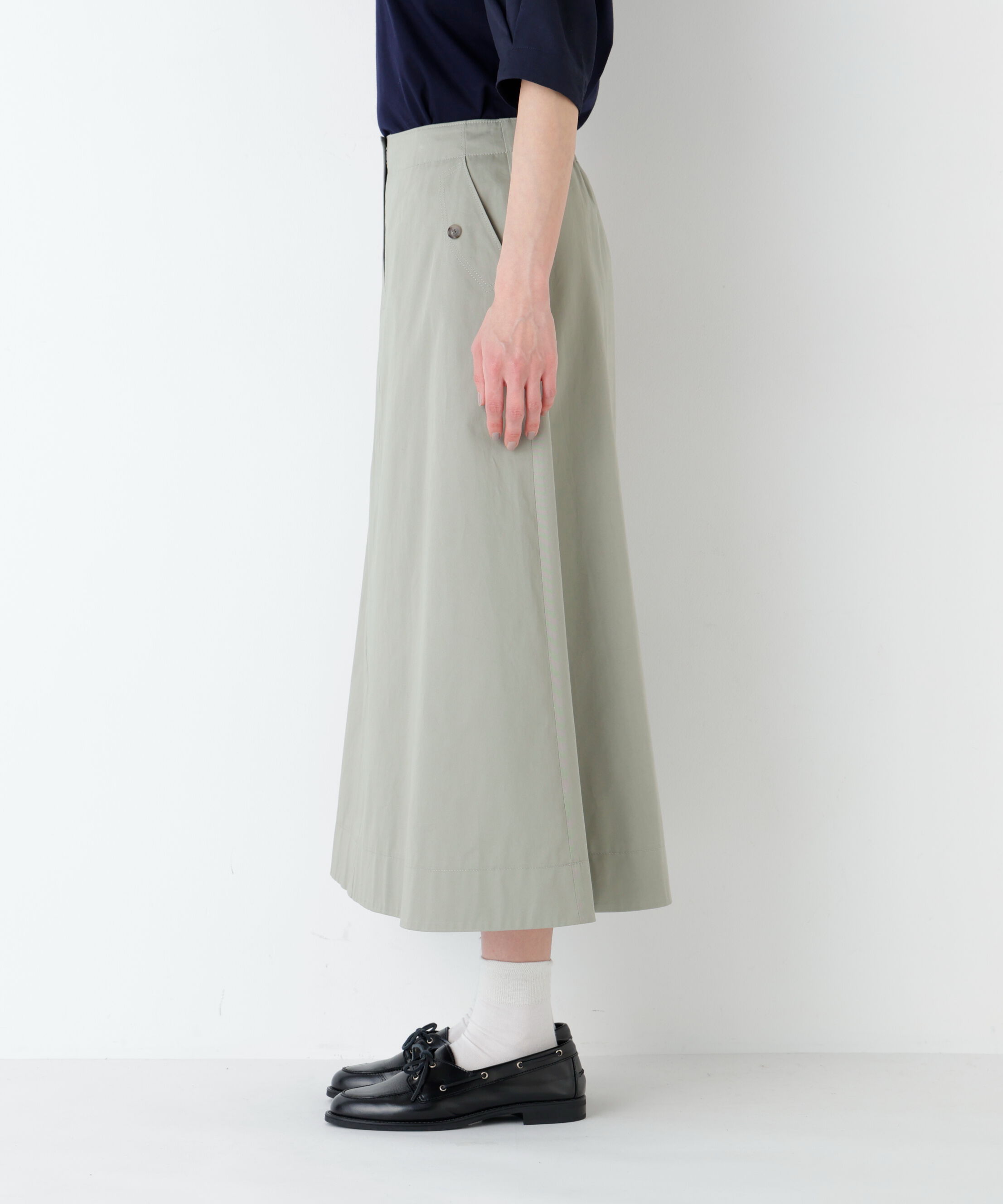  「ライトチノフレアスカート」|スカート|