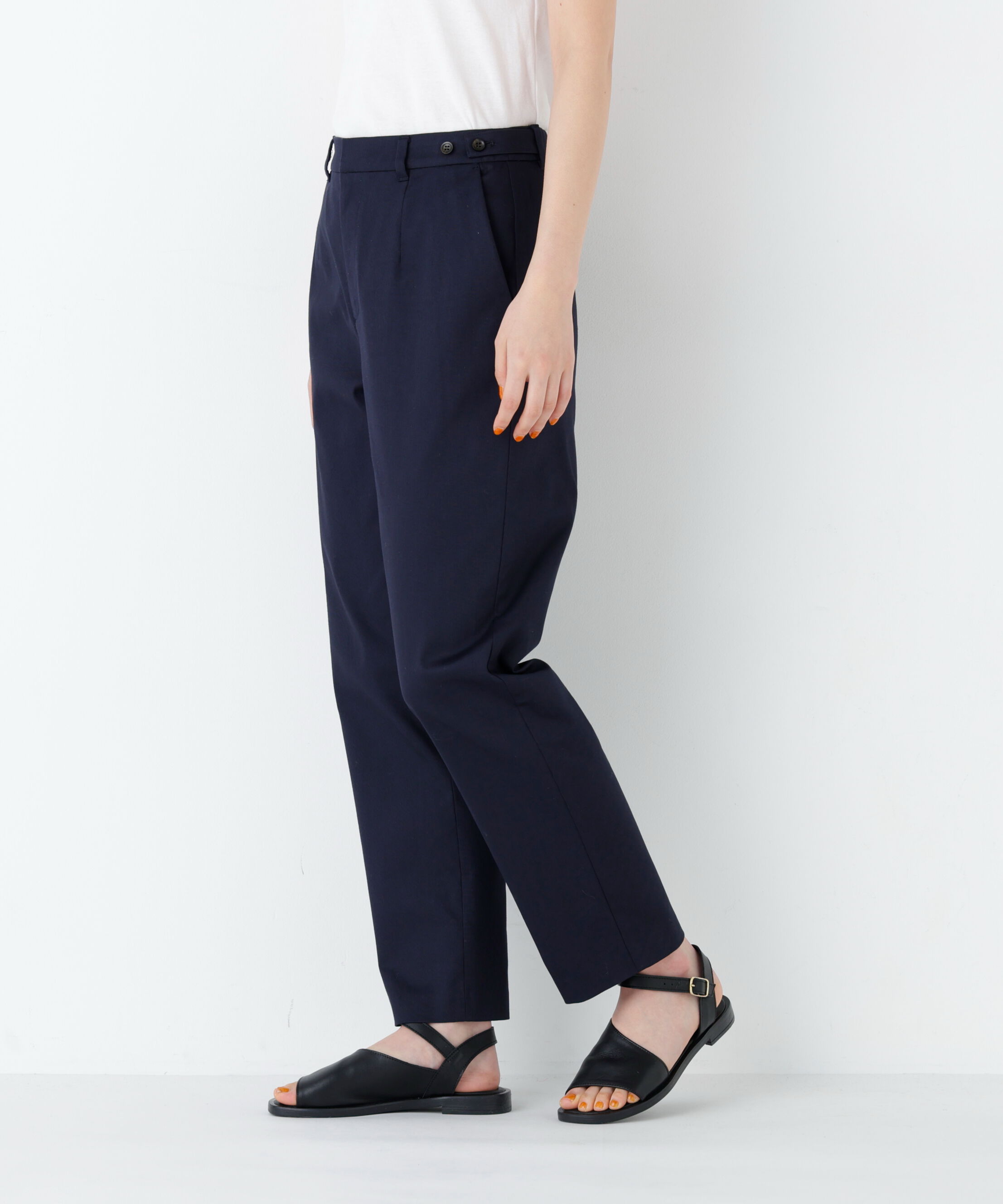  「ピケストレッチ細身ストレートパンツ」|その他|