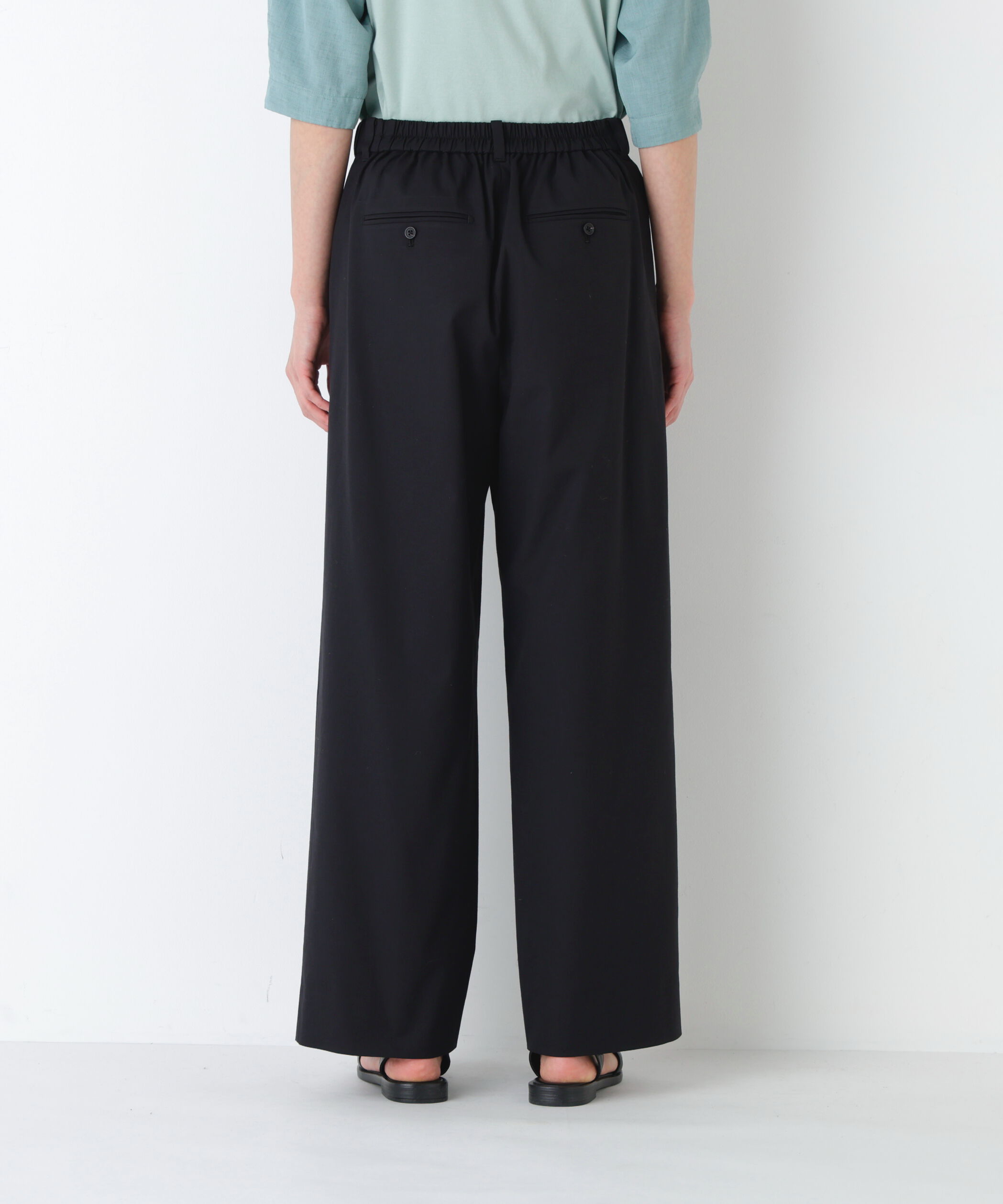  「麻混ドビーストレッチウェストゴムパンツ」|その他|