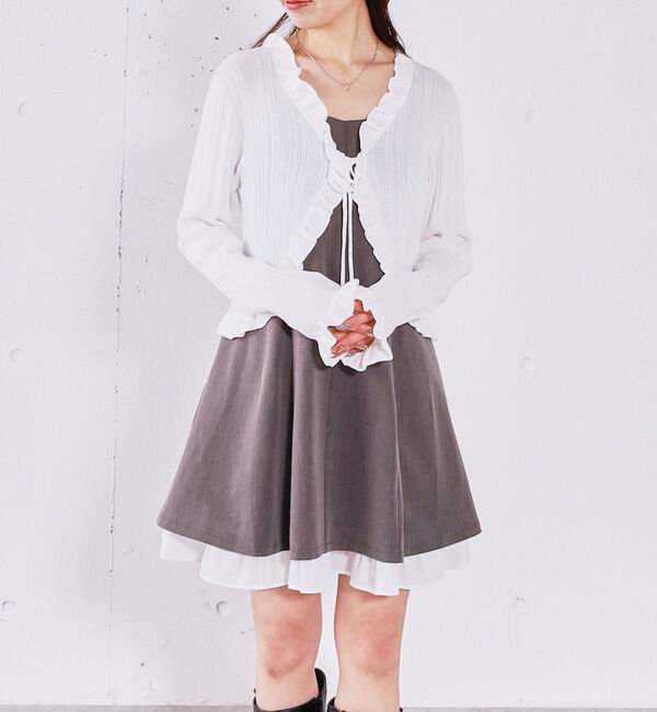 archives「裾レイヤードミニキャミワンピース」|ワンピース|