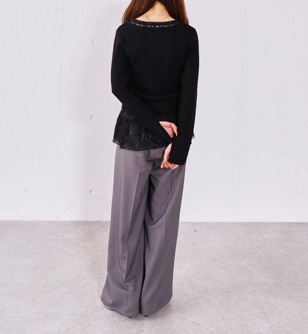 archives「レイヤードレースＴＯＰＳ&times;ニットカーディガンＳＥＴ」|カーディガン|