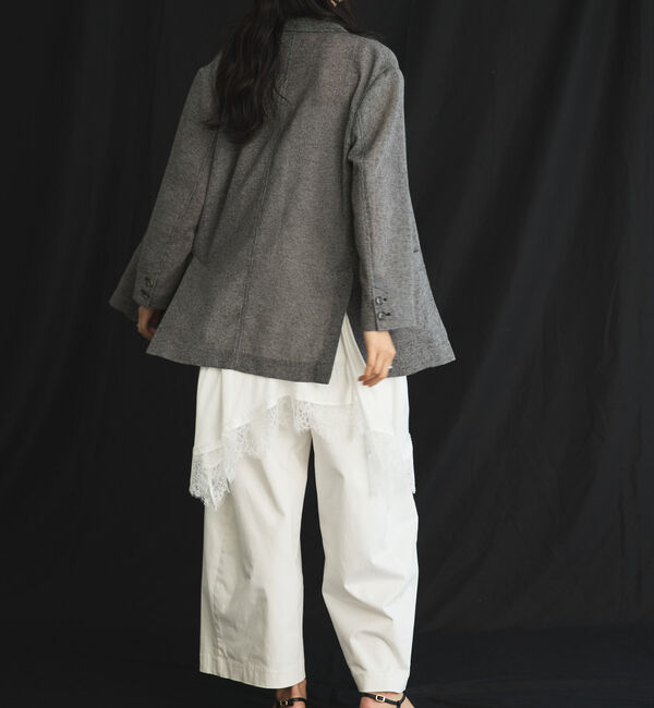 Doux archives「カラミツイードメッシュジャケット」|テーラードジャケット|