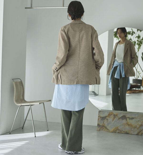 Doux archives「カラミツイードメッシュジャケット」|テーラードジャケット|