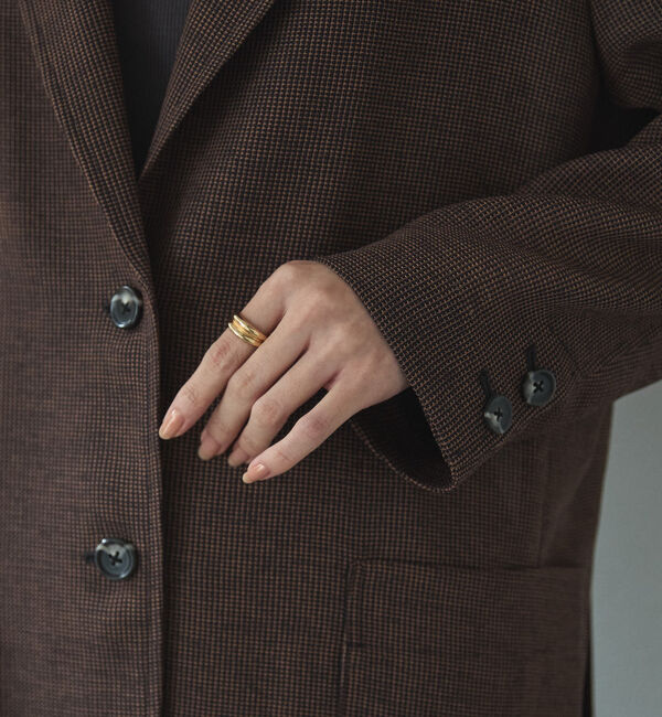 Doux archives「カラミツイードメッシュジャケット」|テーラードジャケット|