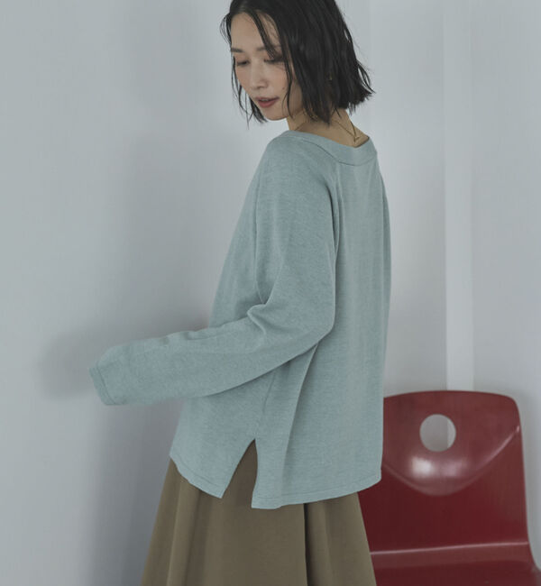 Doux archives「ＶネックニットＳＥＴリブワンピース」|ワンピース|